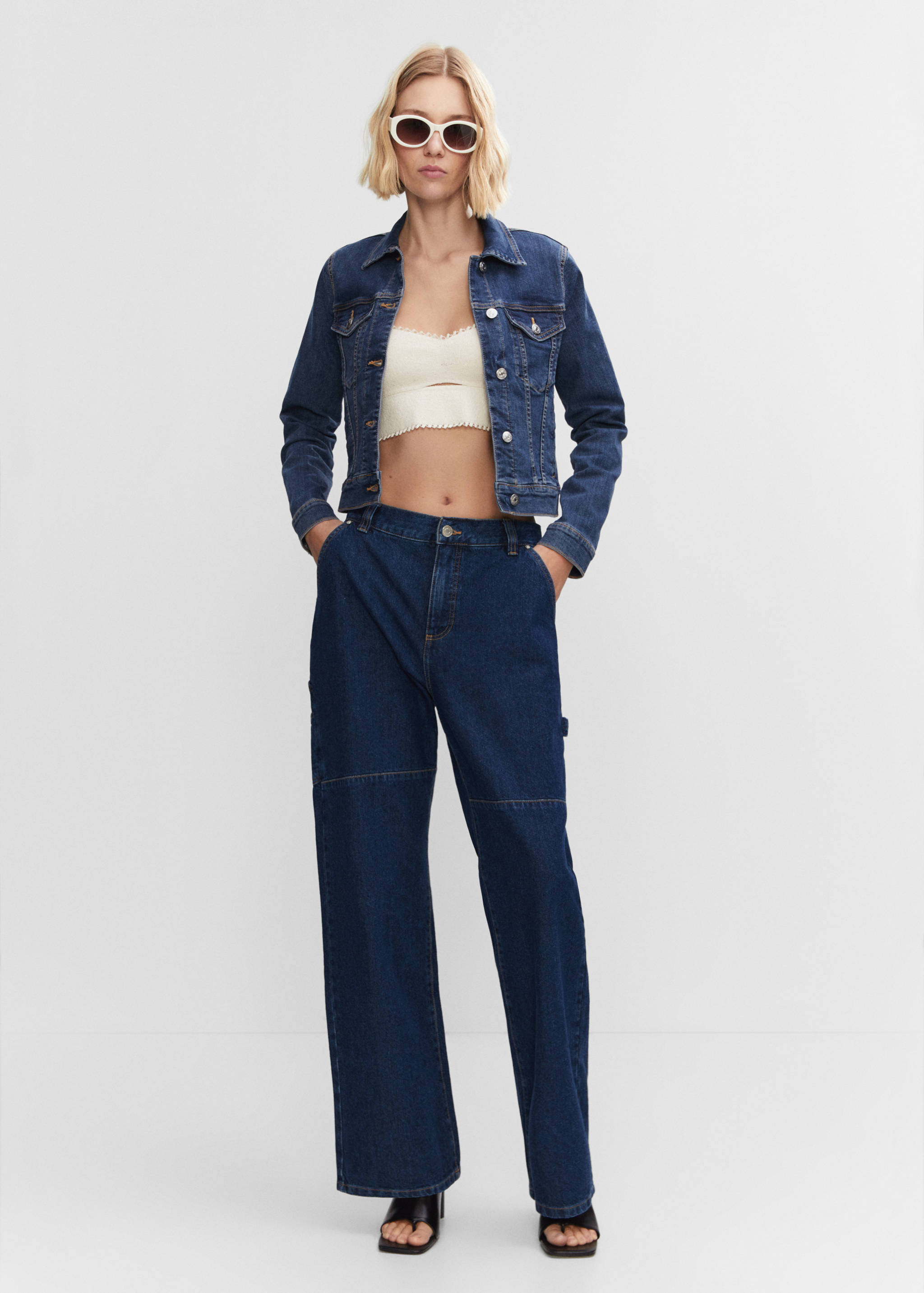 Blouson jean poches - Plan général