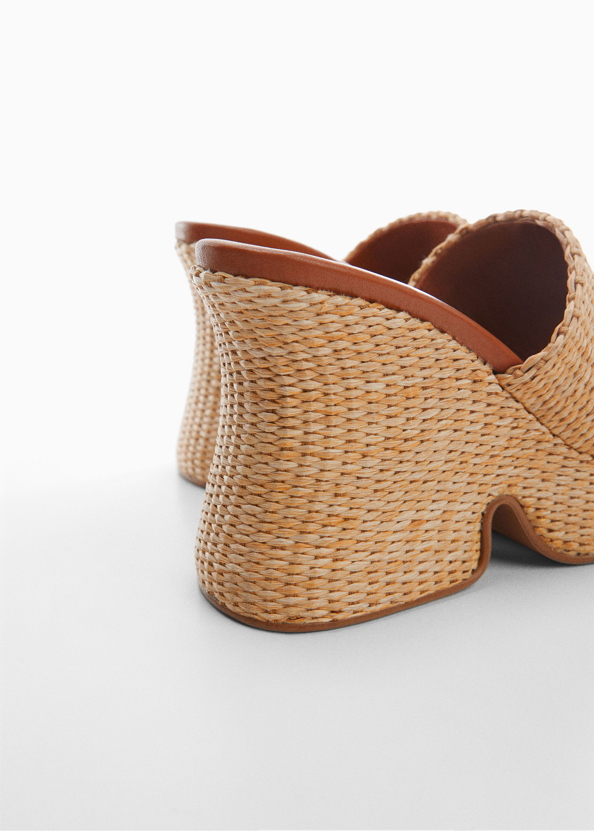 Natural fibre wedge sandals - Details of the article 1