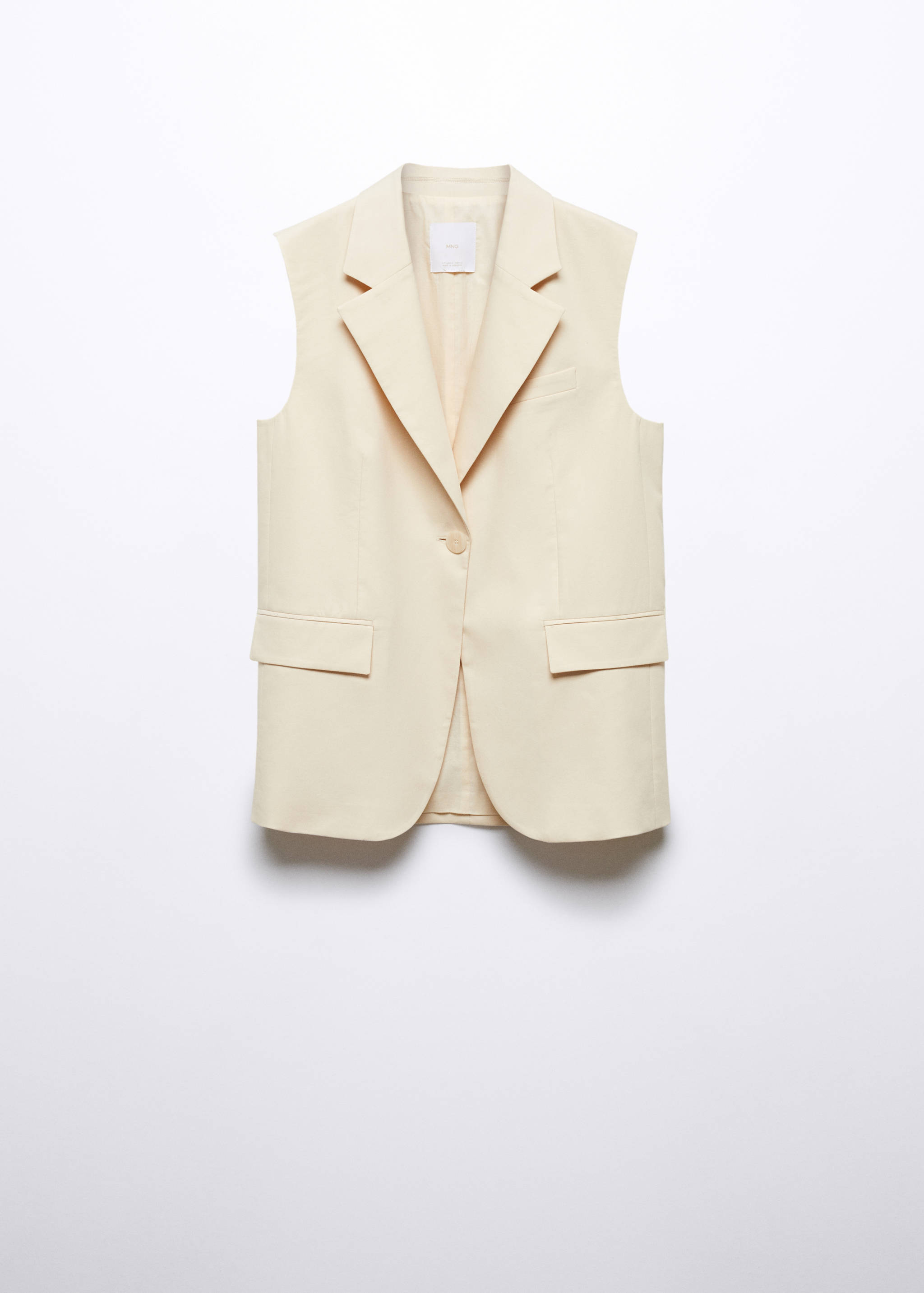 Long vest with pockets - Article without model