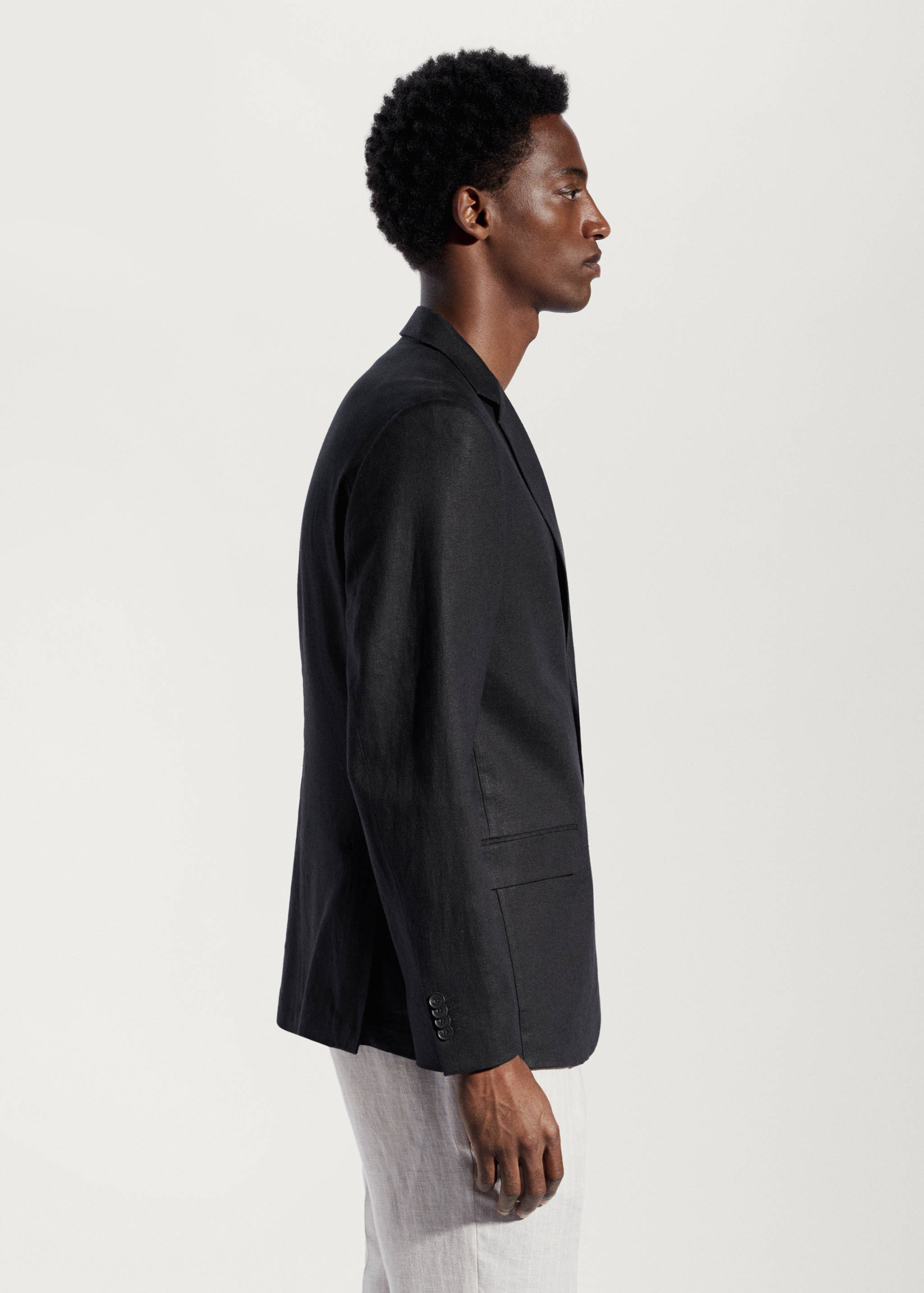 Sako slim fit 100% len - Detail zboží 4