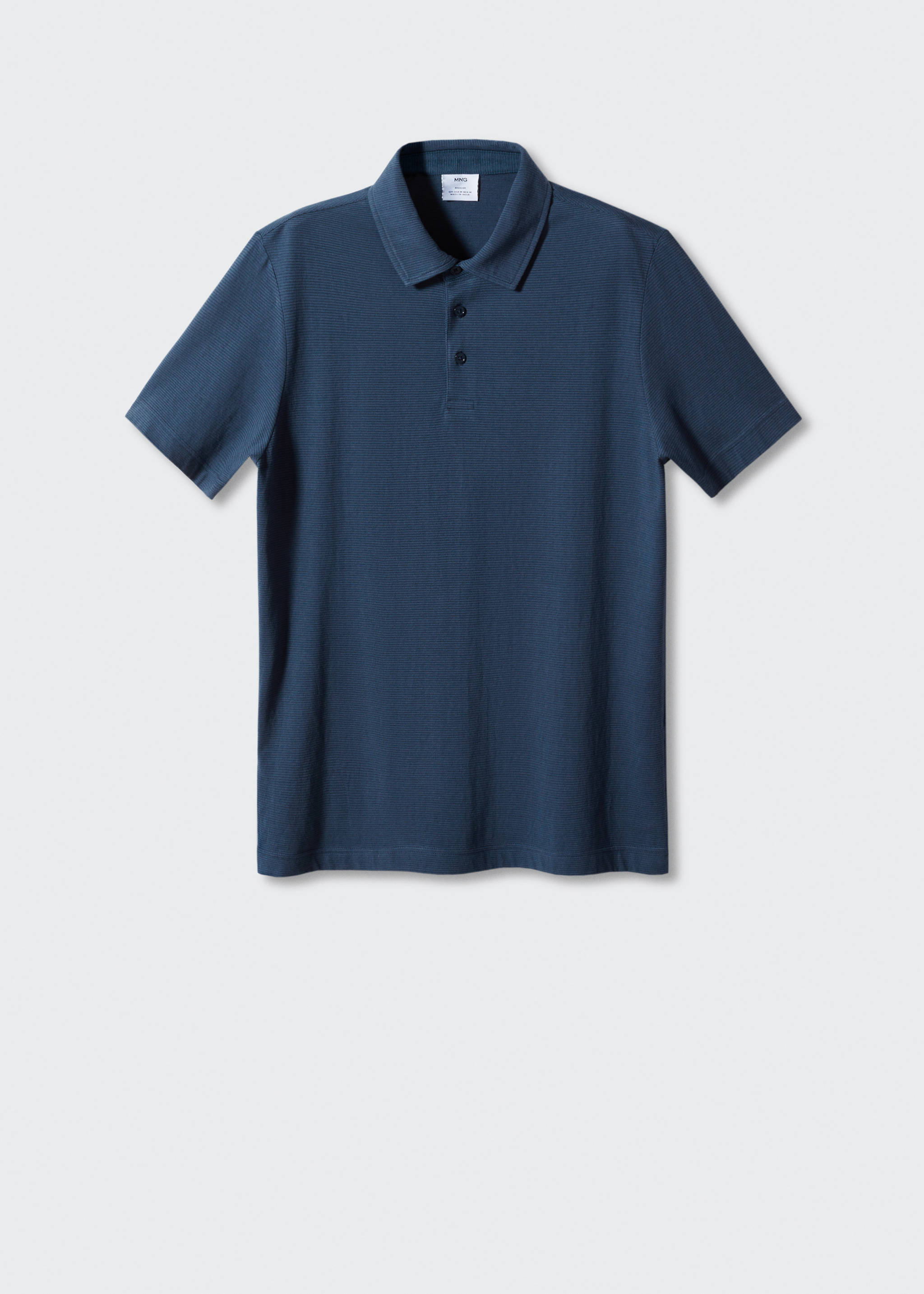 Polo 100 % coton structuré rayures - Article sans modèle