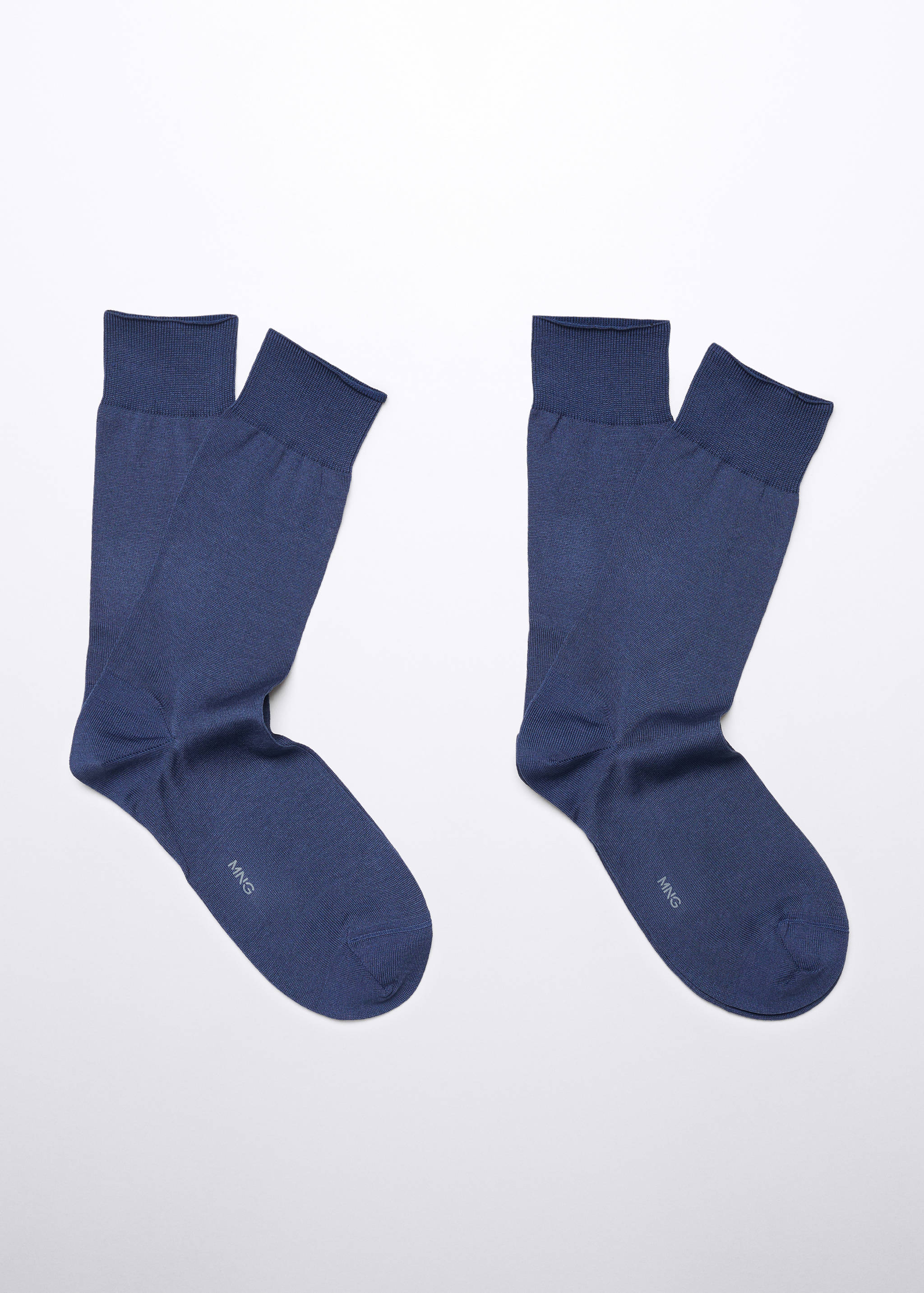 Pack of 2 100% plain cotton socks - Article without model