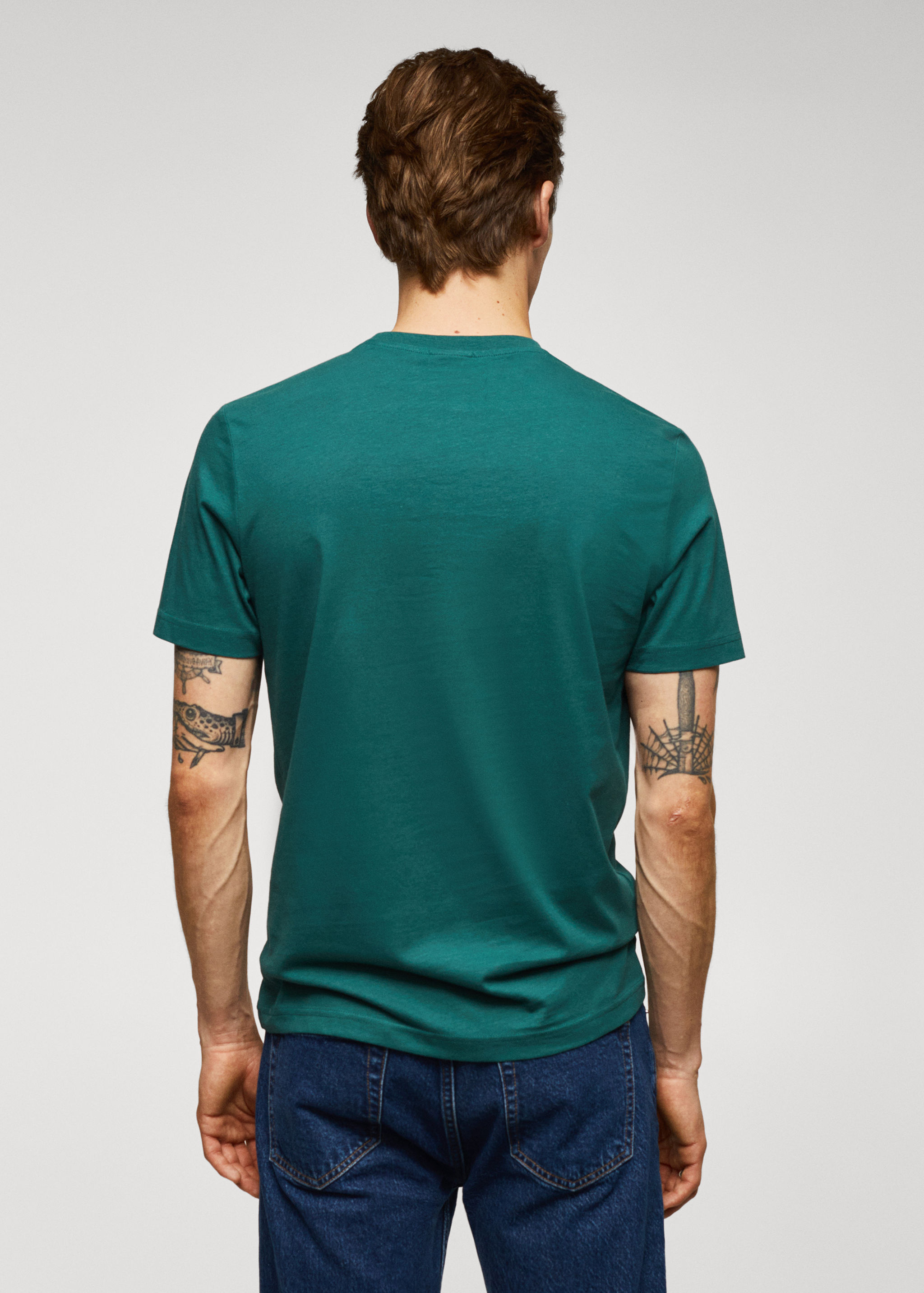 100% cotton t-shirt with logo - Reverse of the article