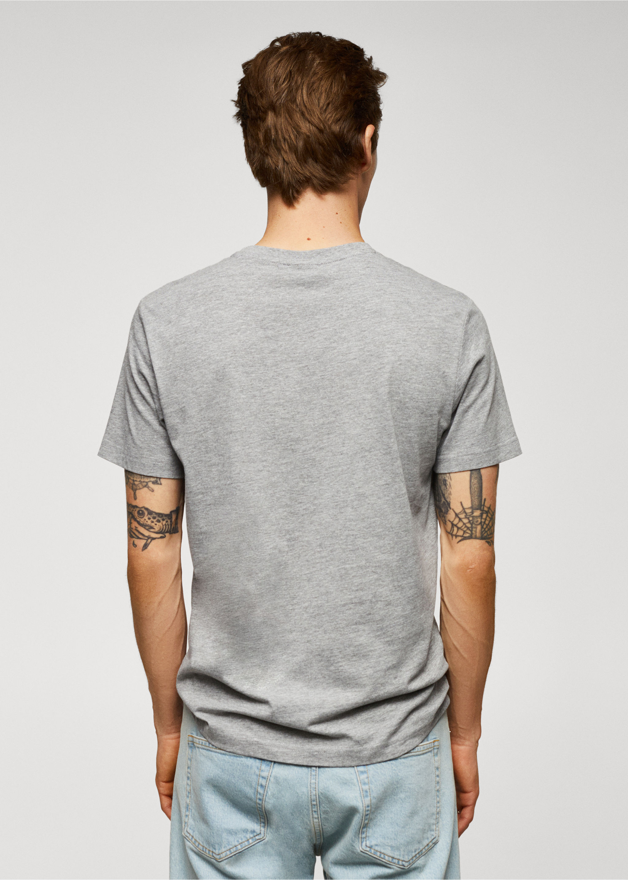 100% cotton t-shirt with logo - Reverse of the article