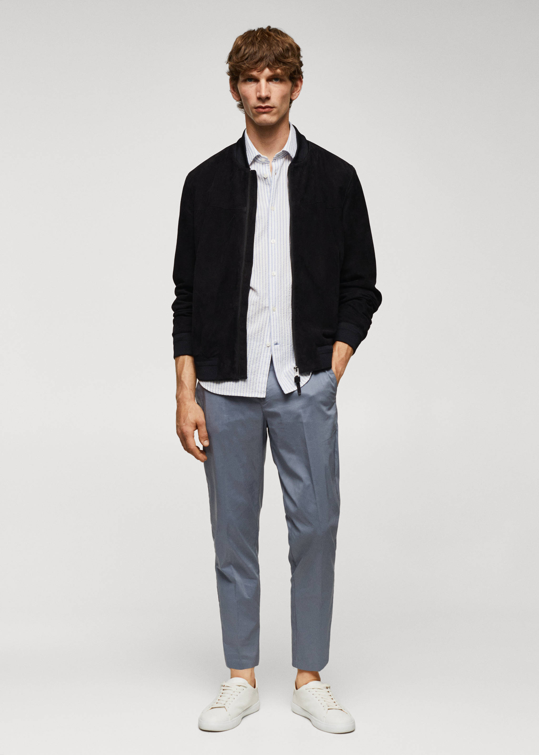 Leather bomber jacket - General plane