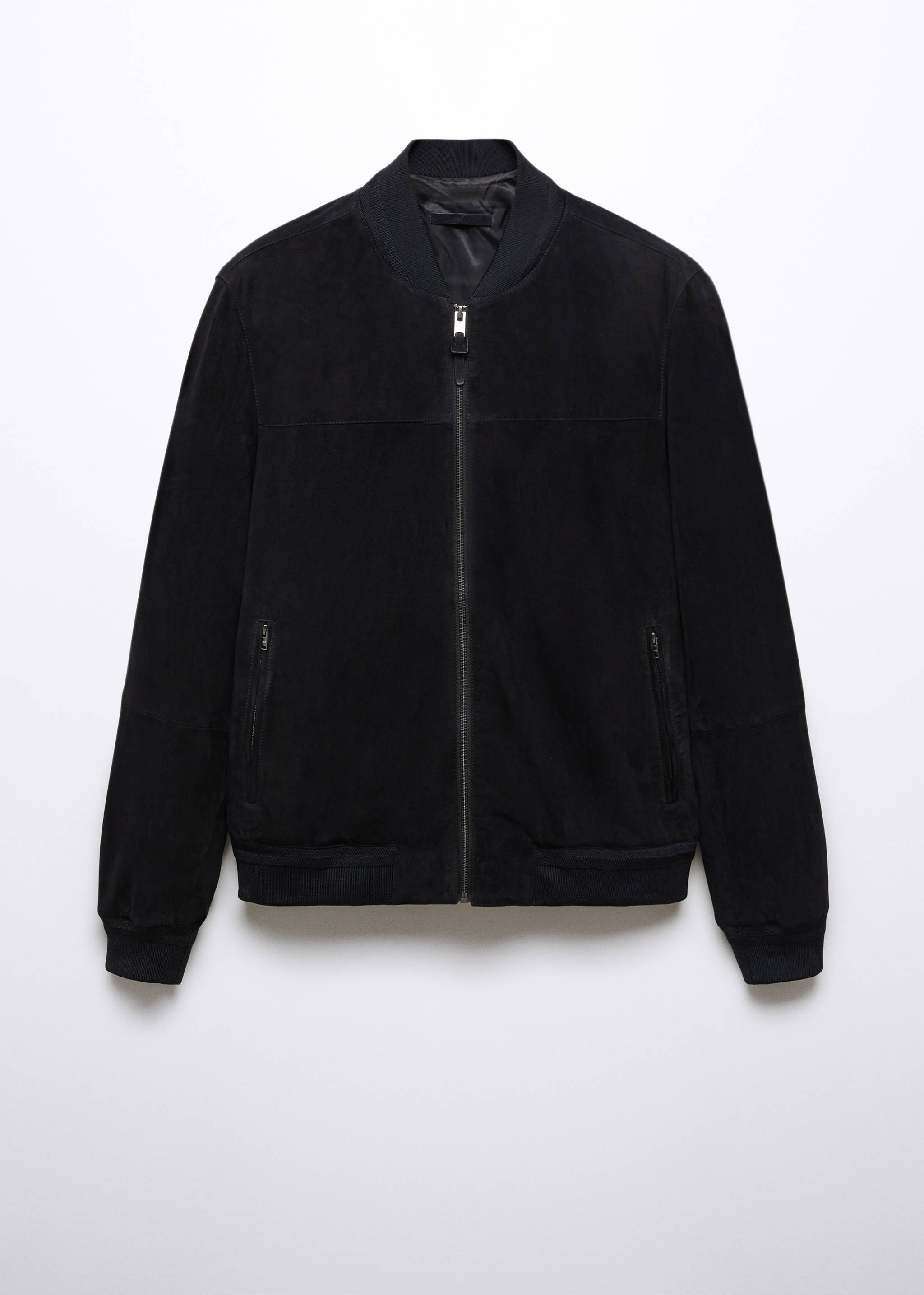 Leder-Bomberjacke - Artikel ohne Model, Indigoblau. Ref: 57032505-00.