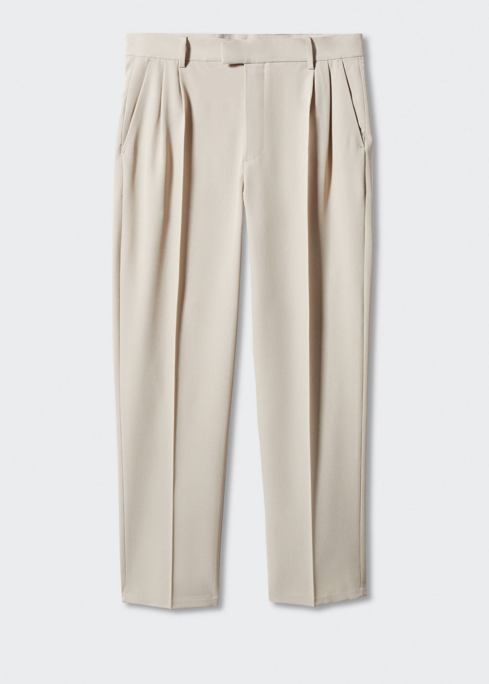 Regular-fit suit trousers with pleats - Article without model