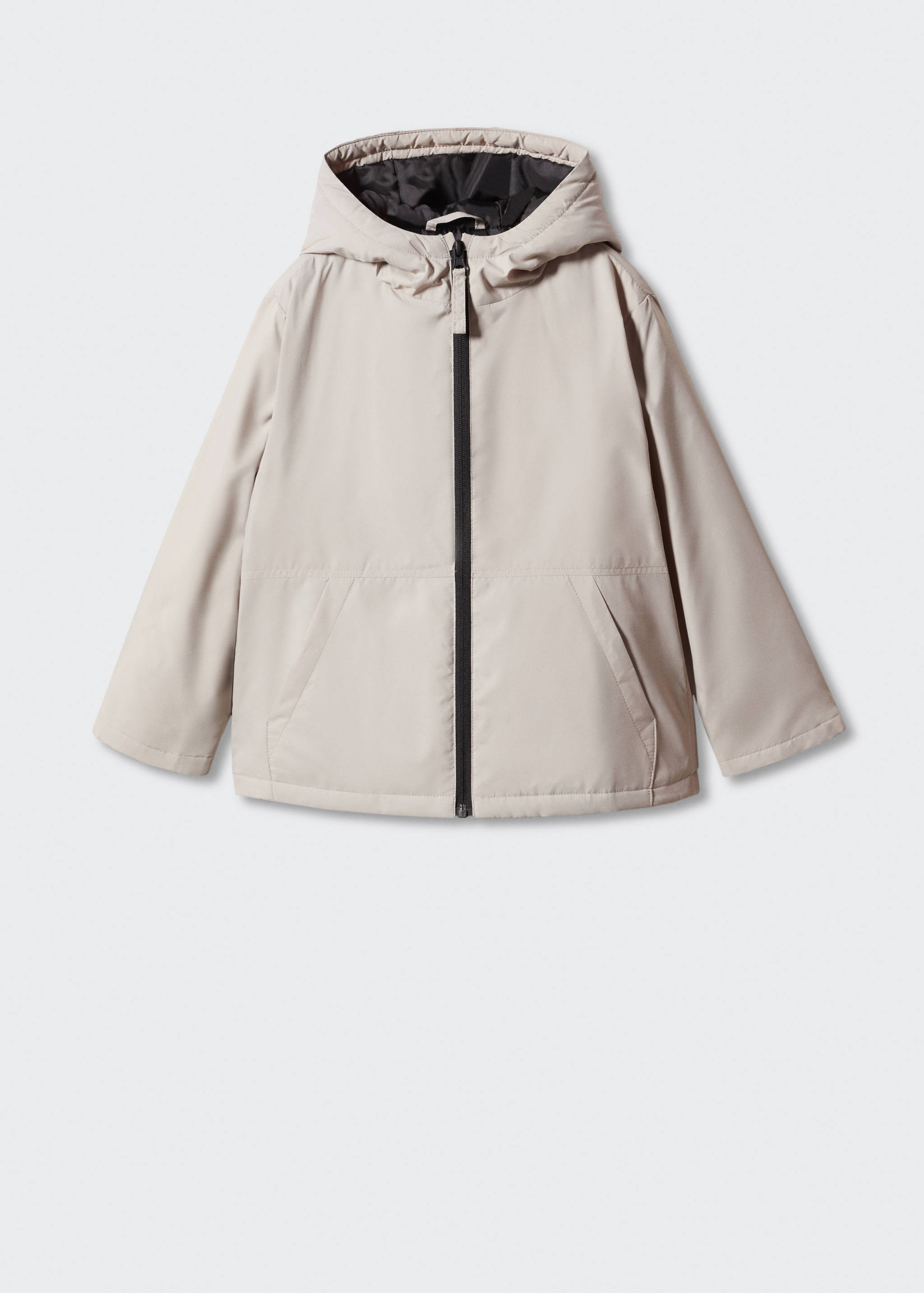 Prošívaný anorak s kapucí - Zboží bez modelu