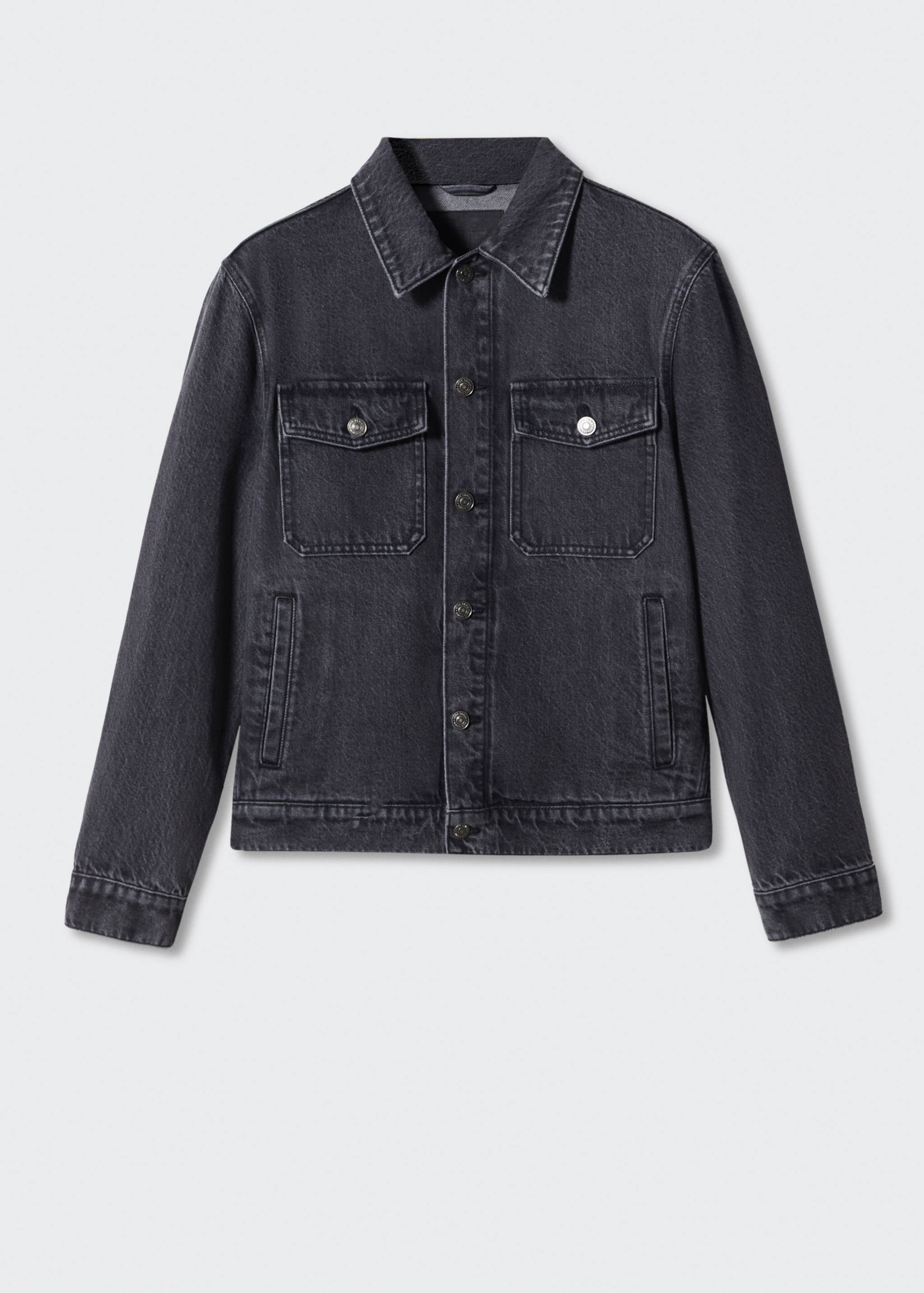 Džínová svrchní košile s kapsami - Zboží bez modelu