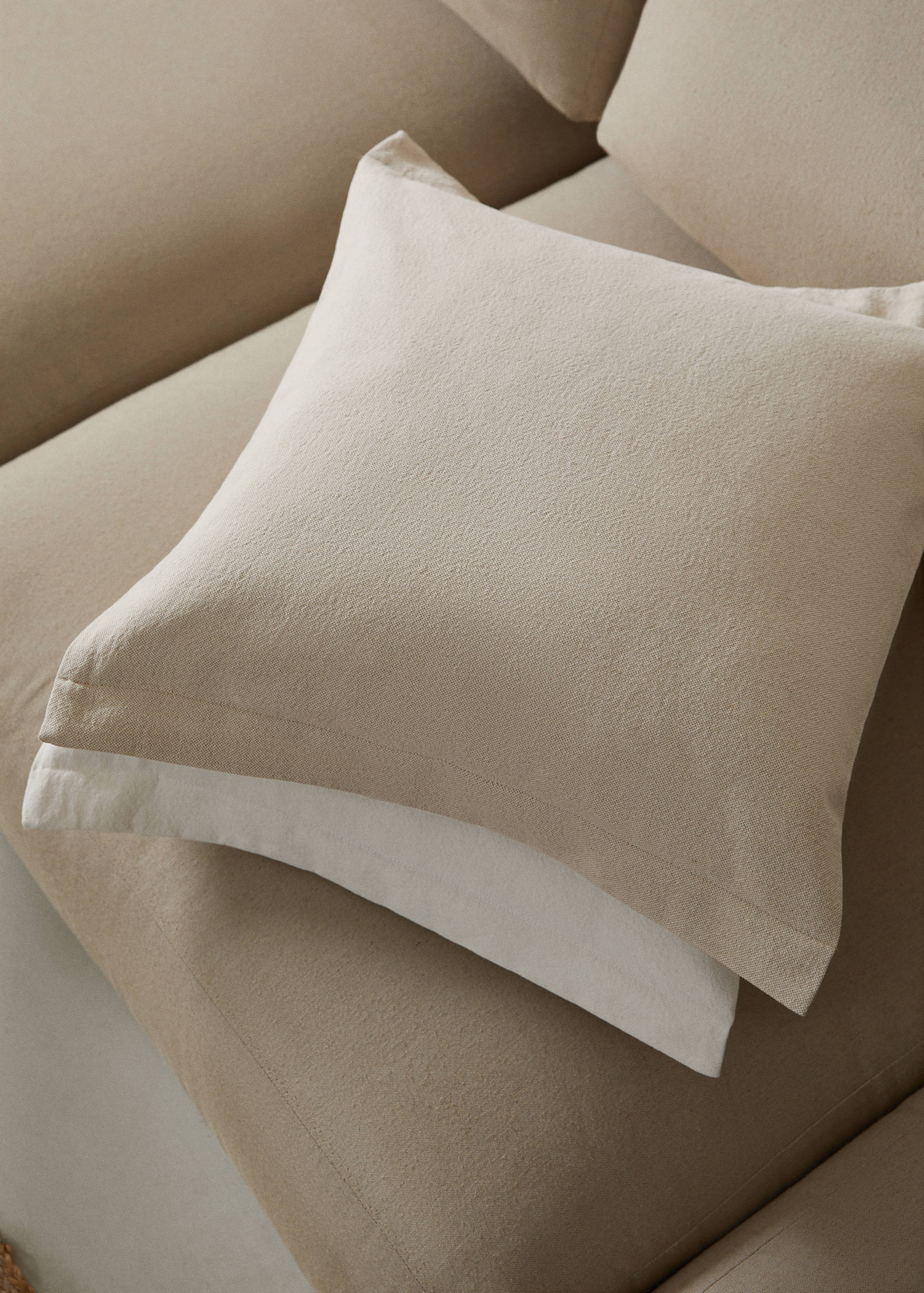 Kissenhülle aus Baumwoll-Leinengemisch 50 x 50 cm - Allgemeine Ansicht