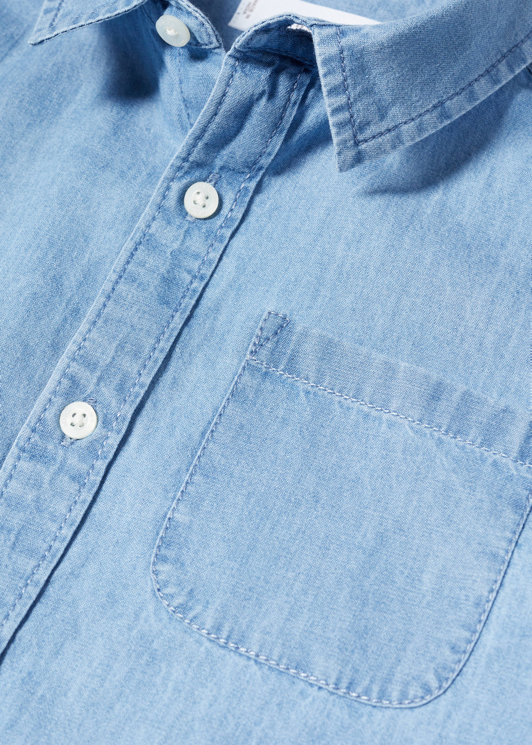 Regular-fit denim shirt - Details of the article 8