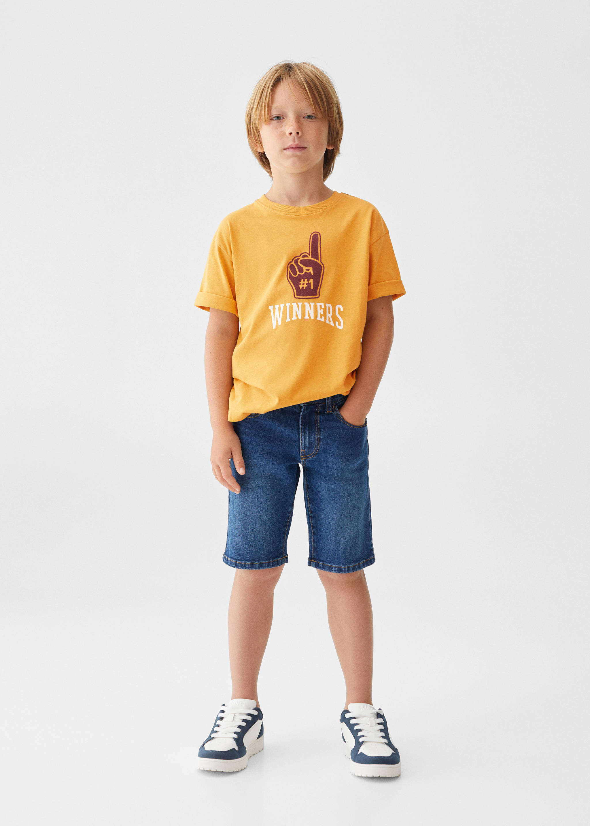 Printed cotton-blend T-shirt - General plane