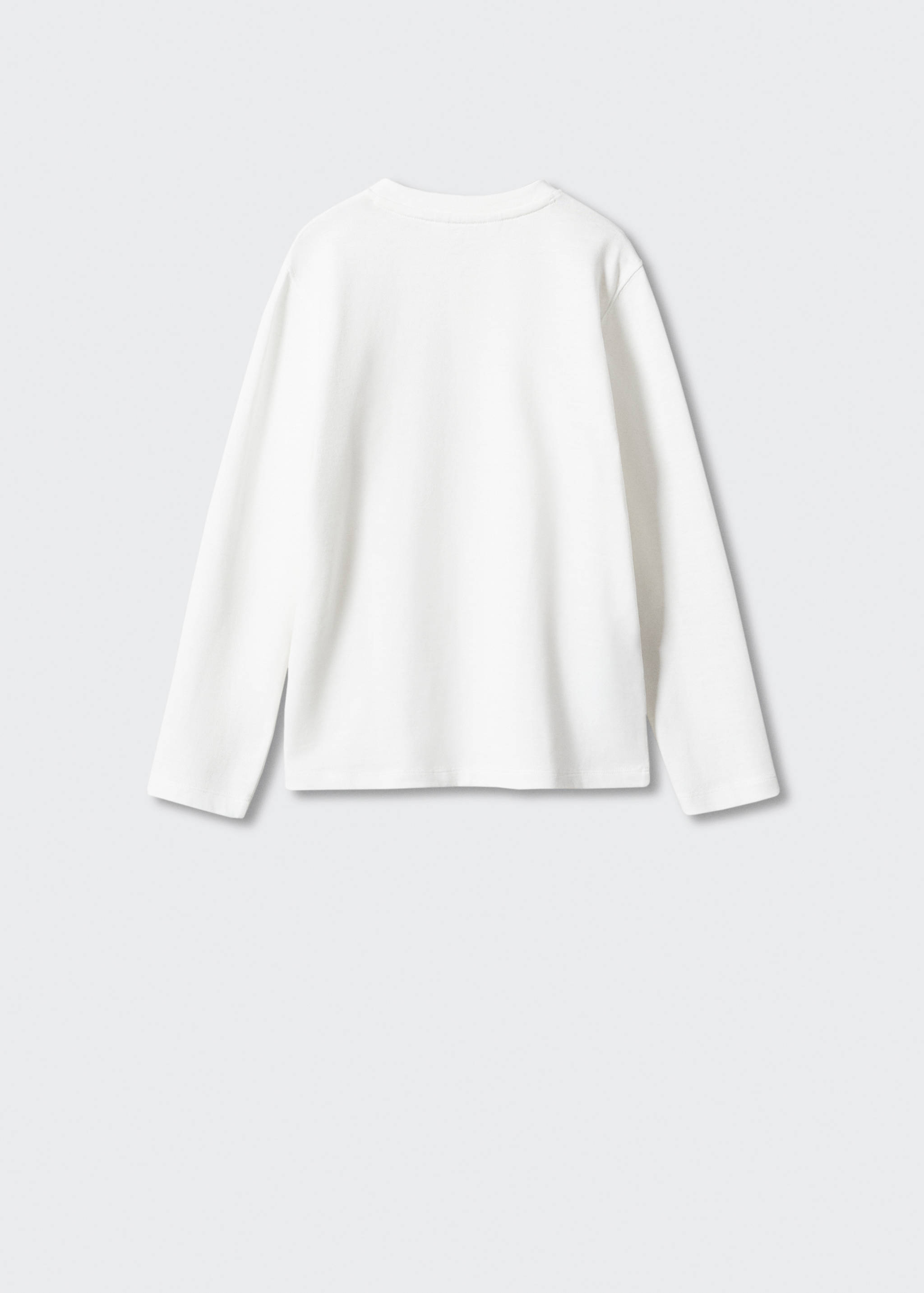 Buttoned long sleeve t-shirt - Reverse of the article