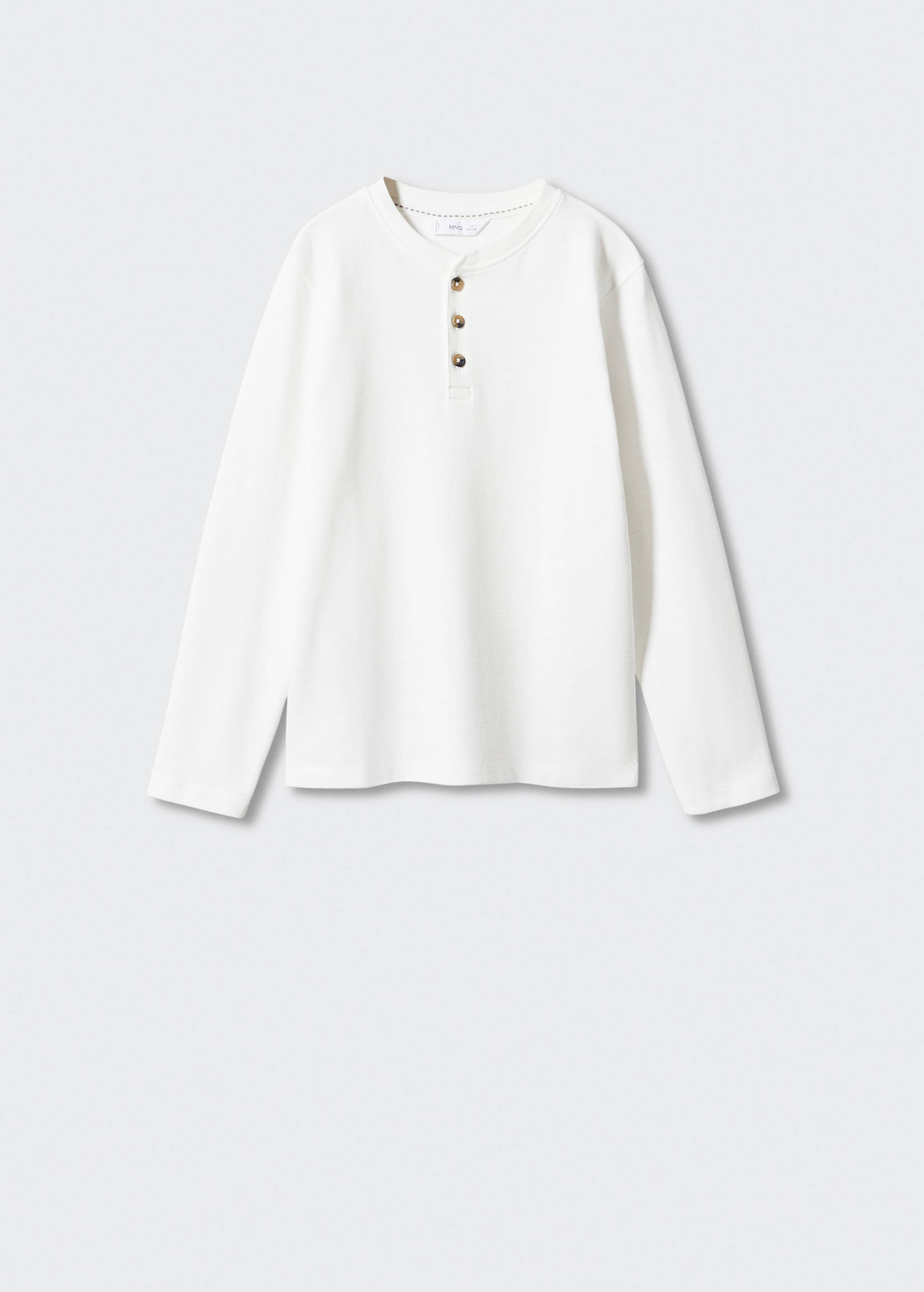 Buttoned long sleeve t-shirt - Article without model