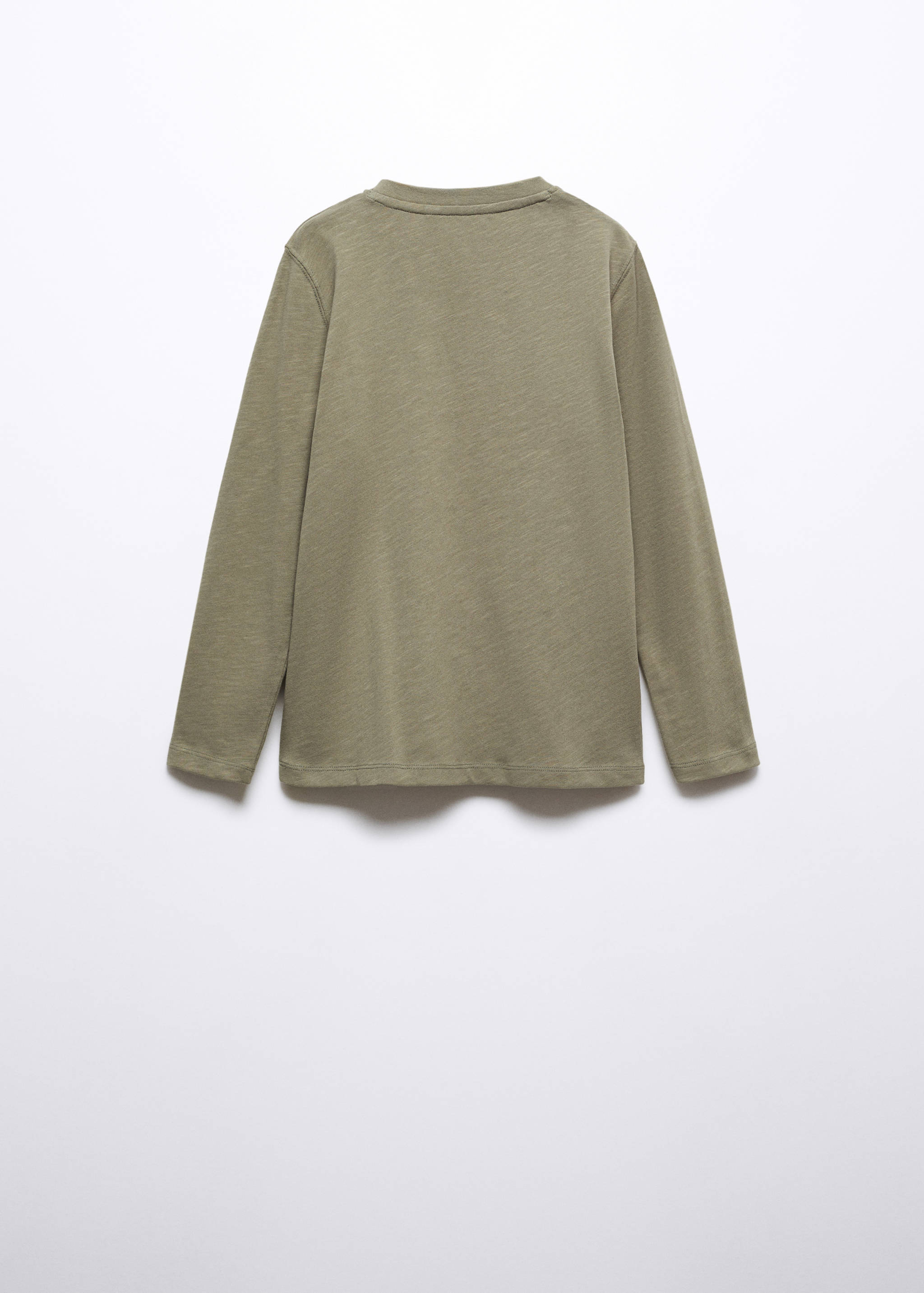 Buttoned long sleeve t-shirt - Reverse of the article