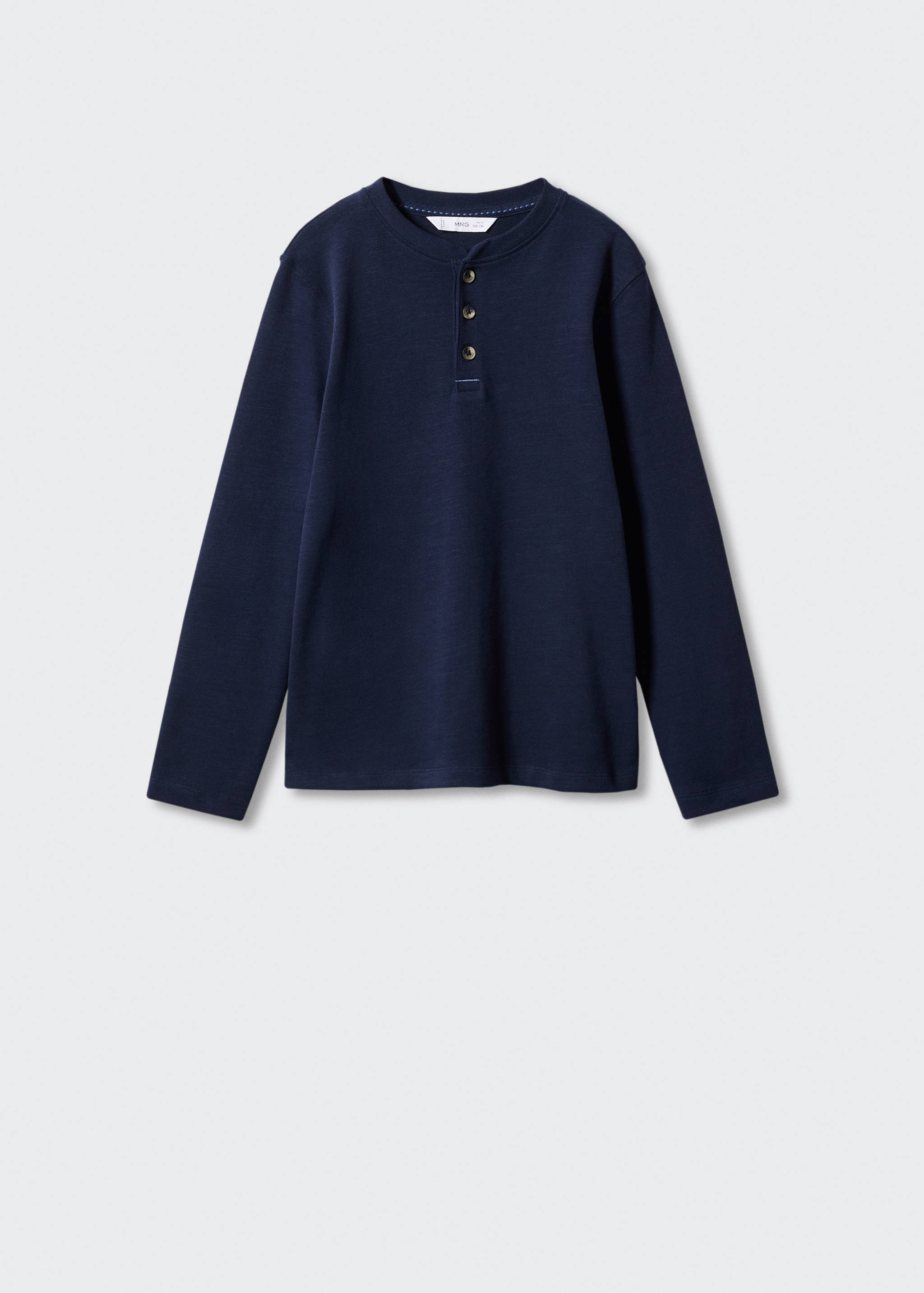 Buttoned long sleeve t-shirt - Article without model