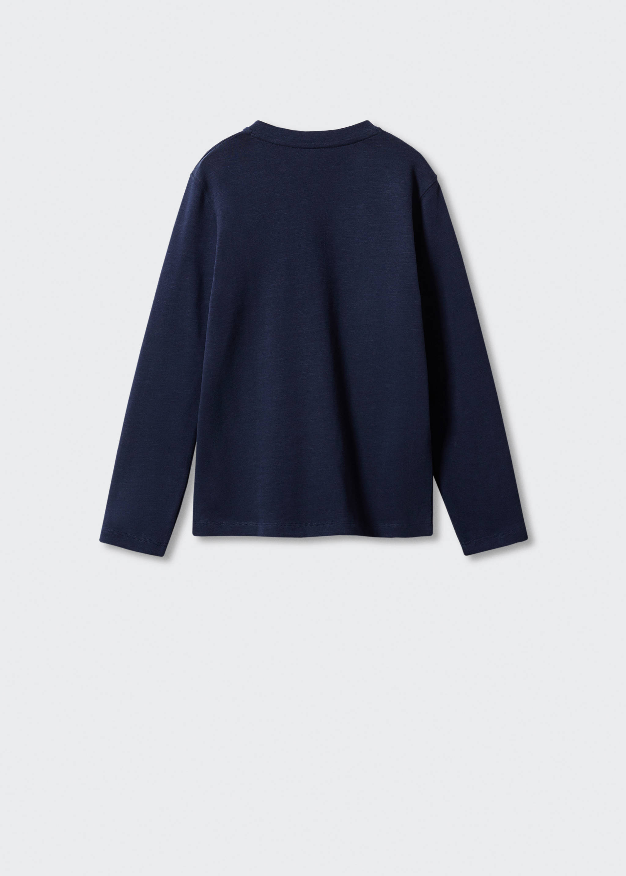 Buttoned long sleeve t-shirt - Reverse of the article