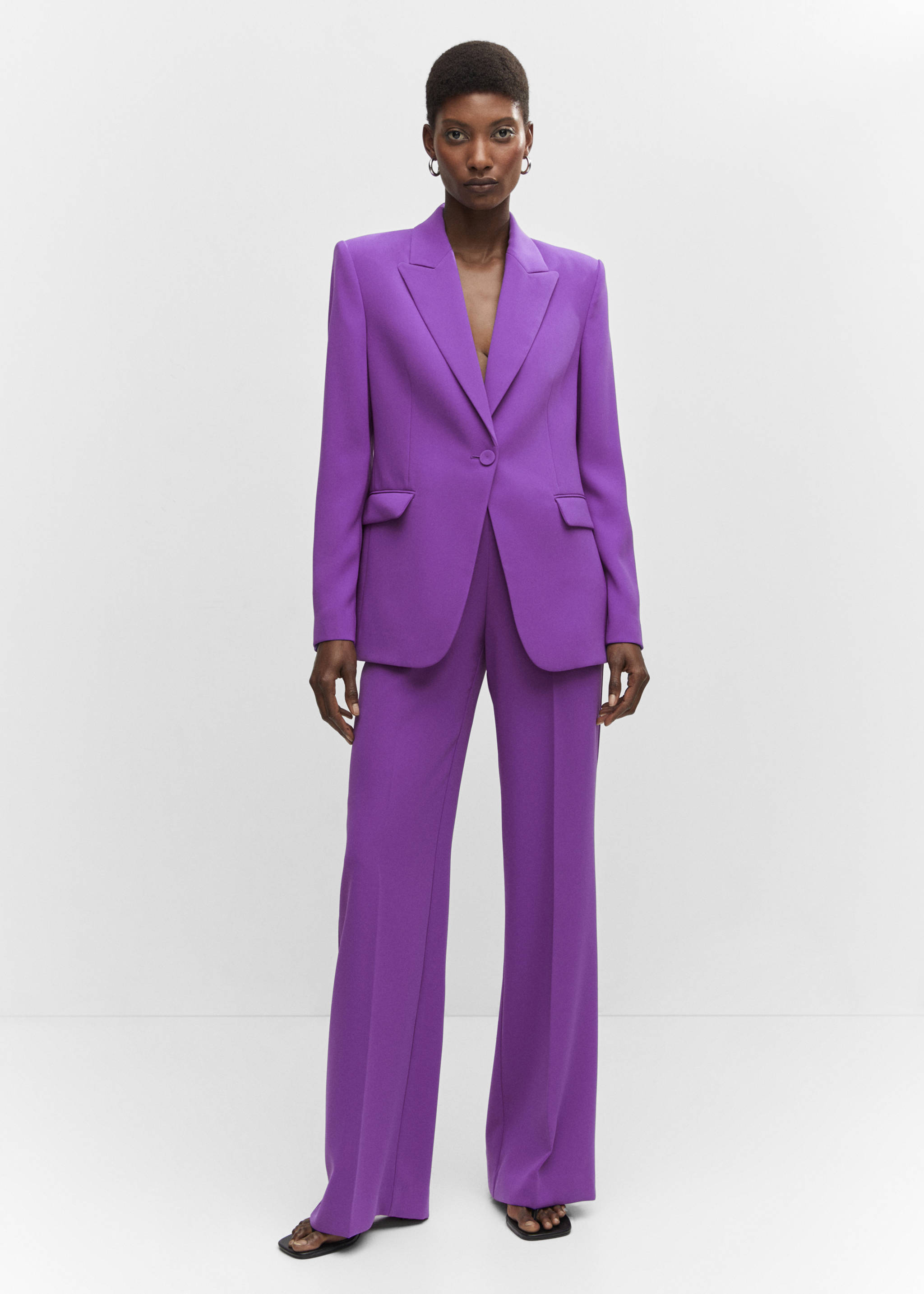 Wide leg suit trousers - General plane