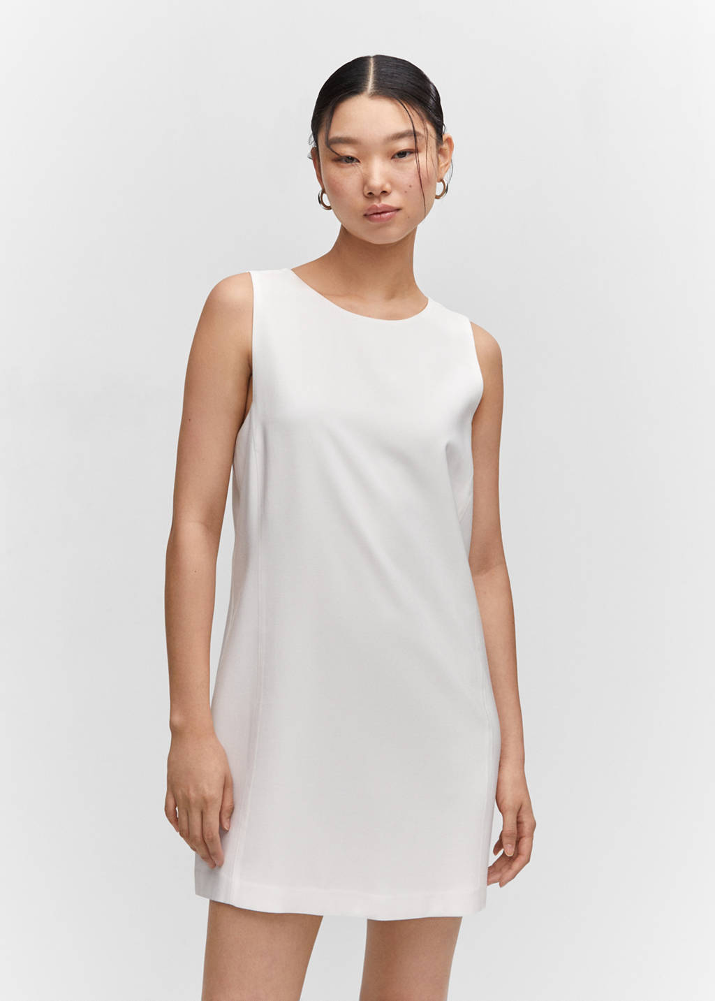 white tank mini dress mango Mango Halterneck Mini Dress in White