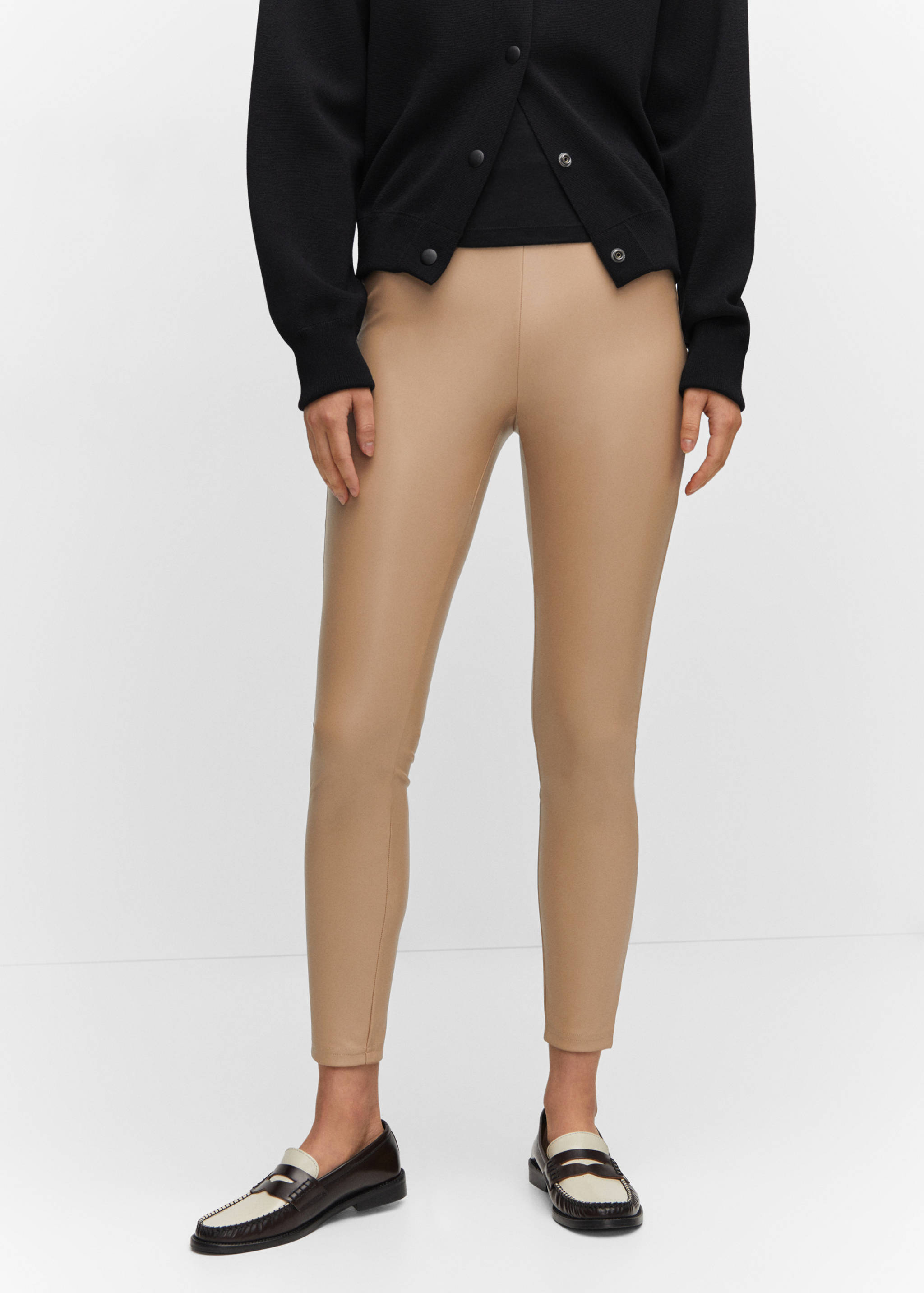 Faux-leather leggings - Medium plane