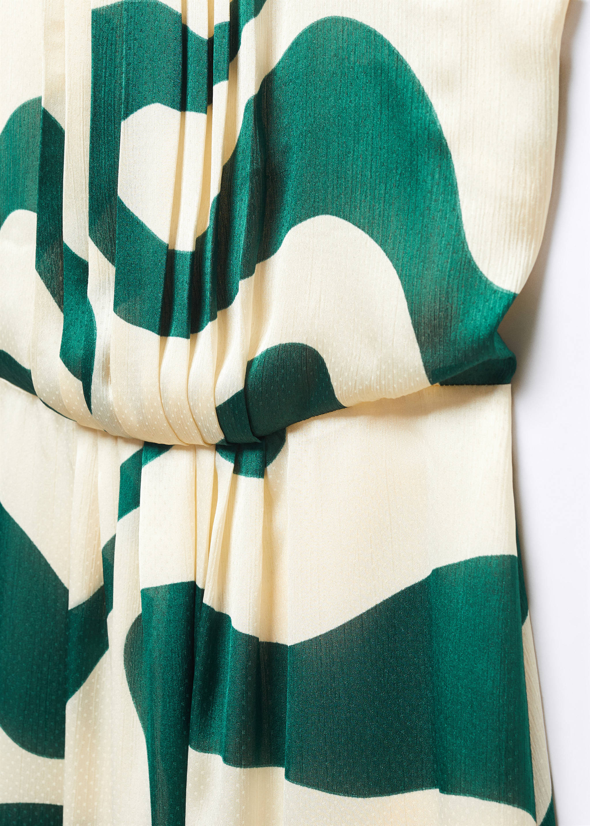 Vestido estampado detalles plisados - Detalle del artículo 8