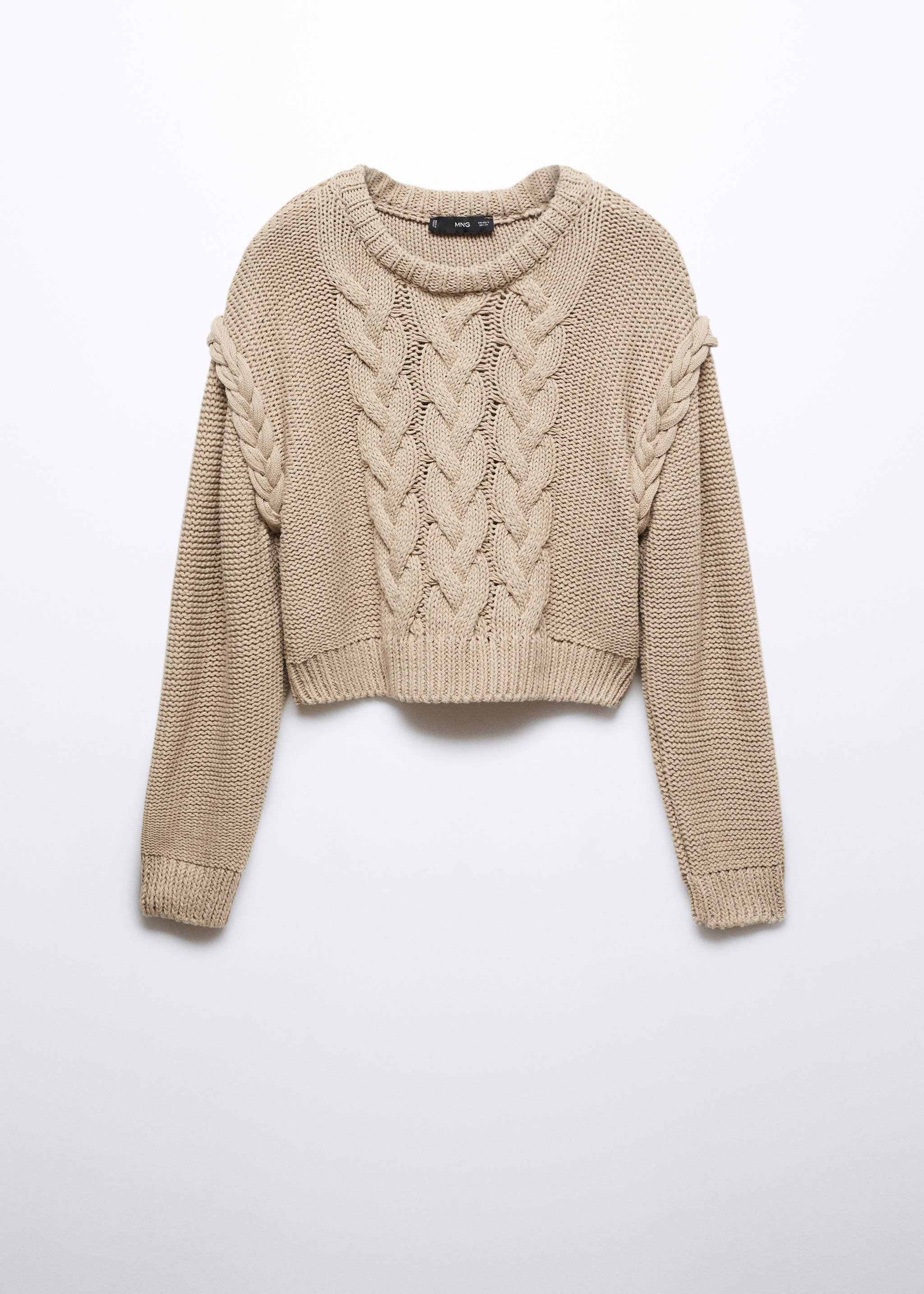 Braided knitted sweater - Article without model
