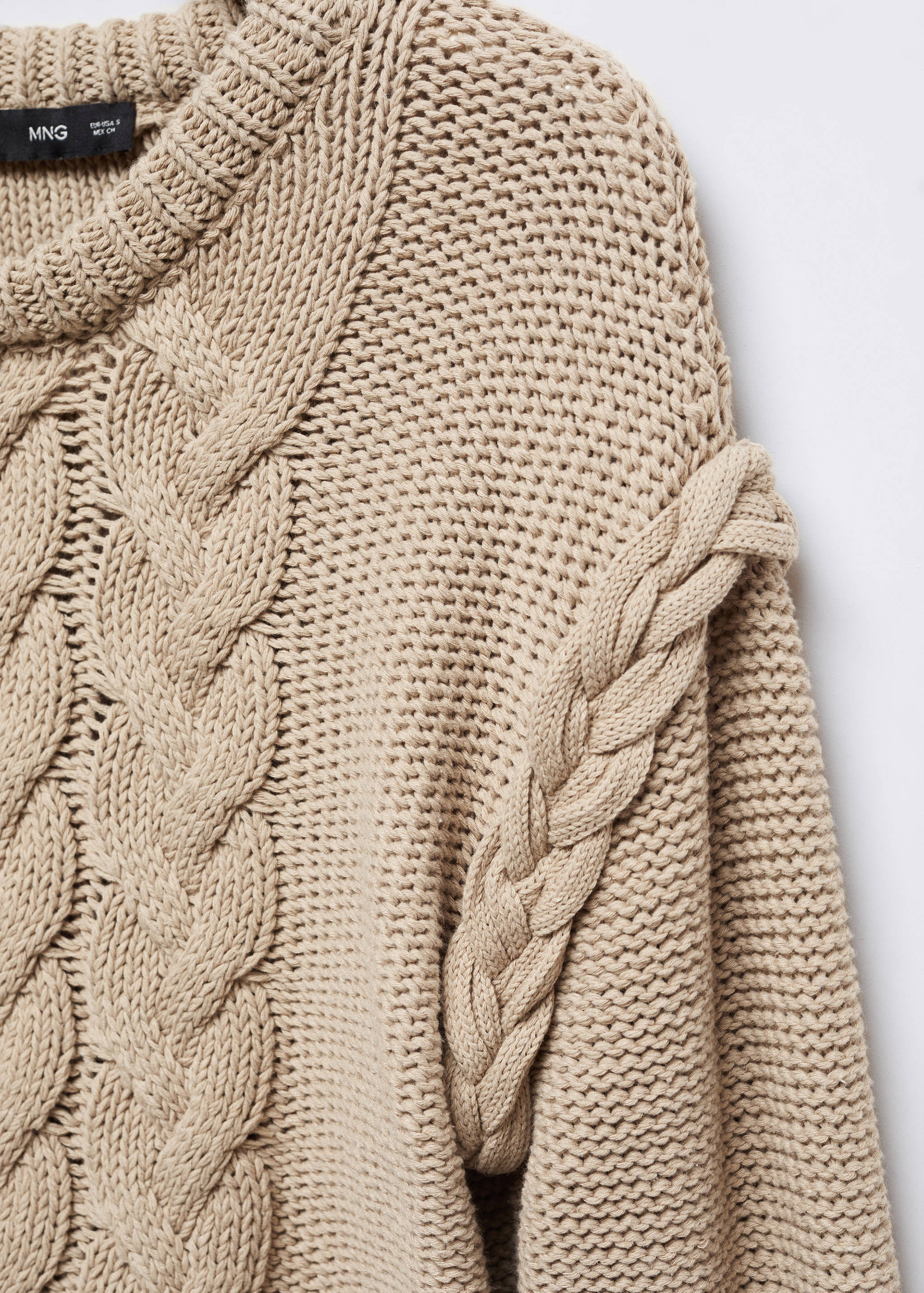 Braided knitted sweater - Details of the article 8