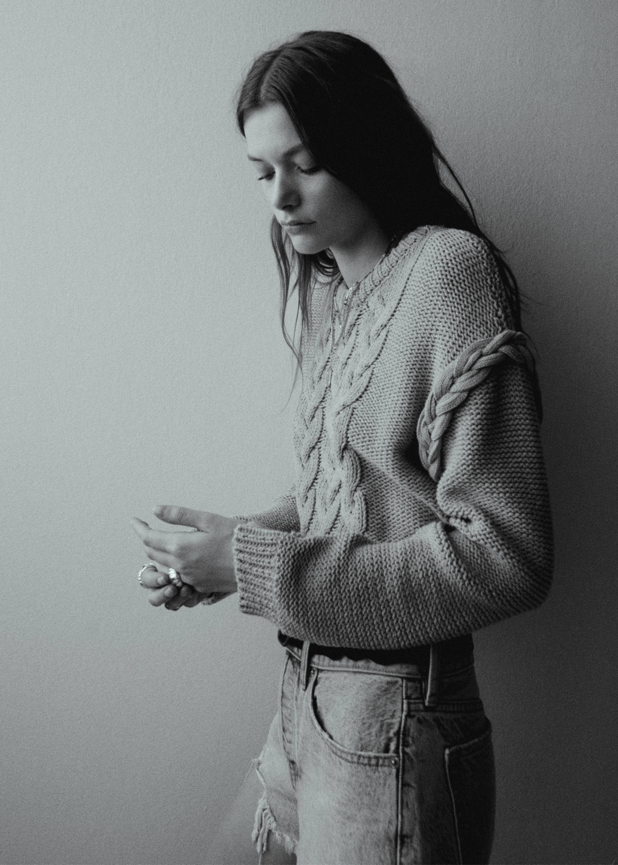 Braided knitted sweater - Details of the article 5