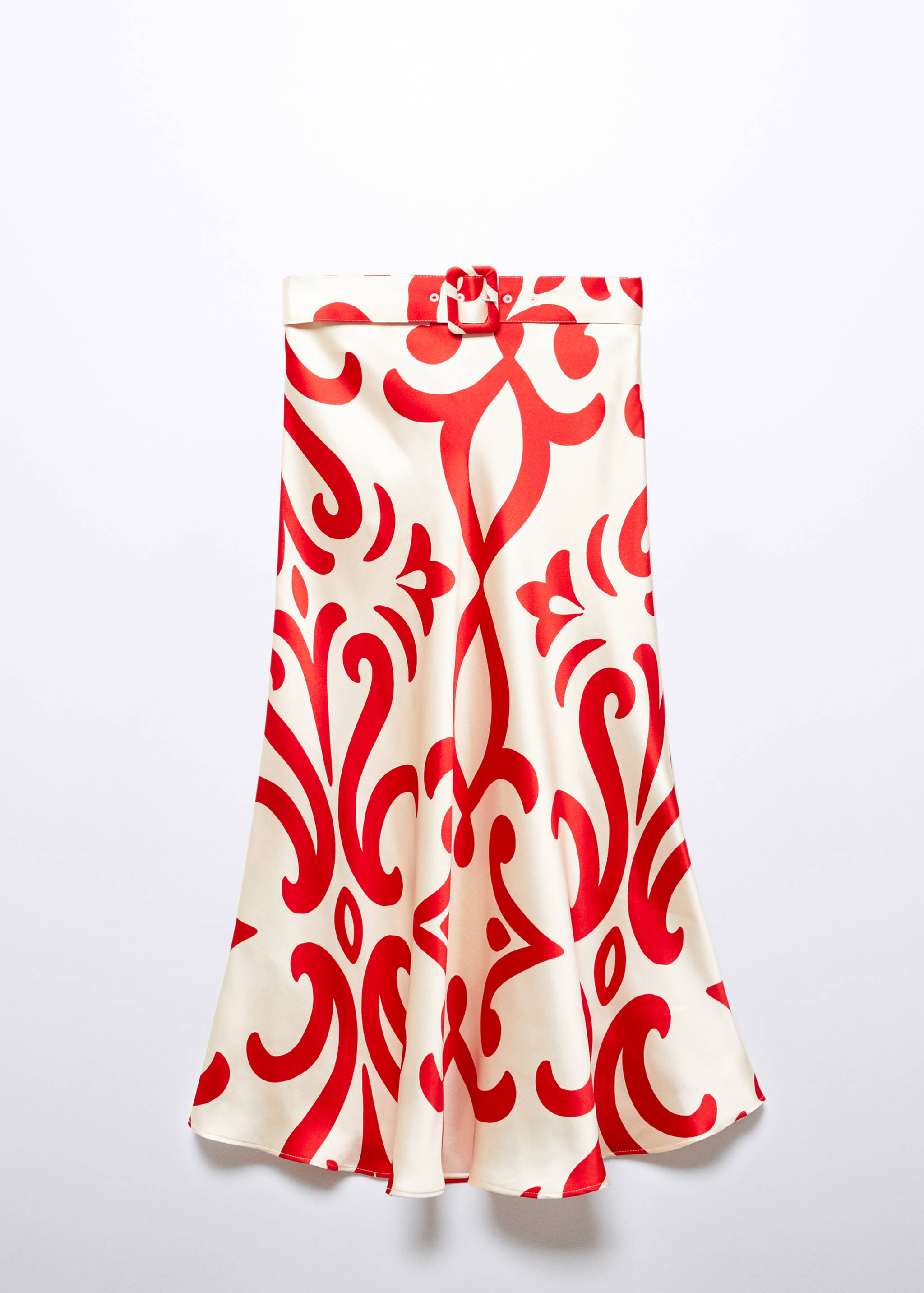Sukně s potiskem a opaskem - Zboží bez modelu