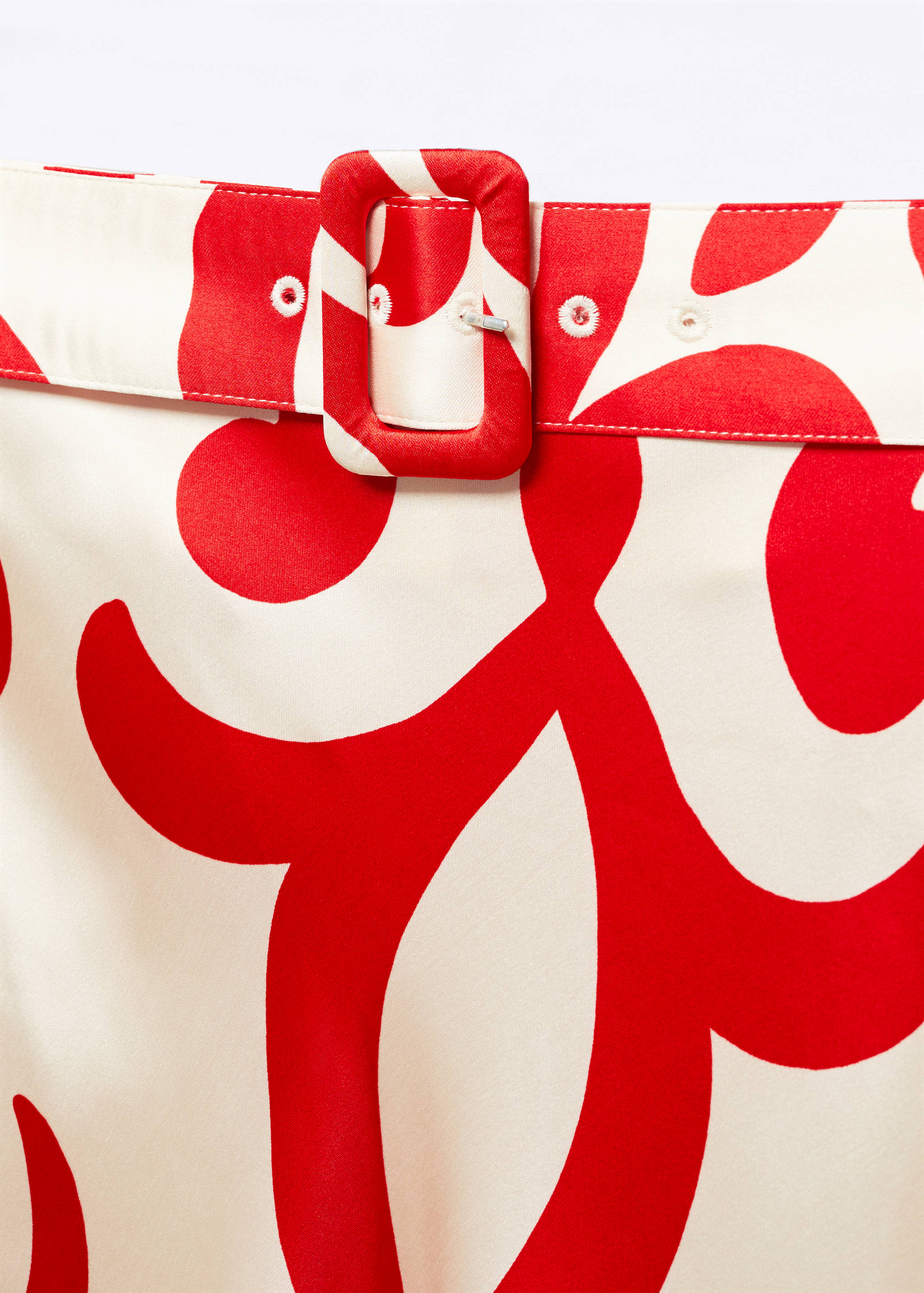 Sukně s potiskem a opaskem - Detail zboží 8