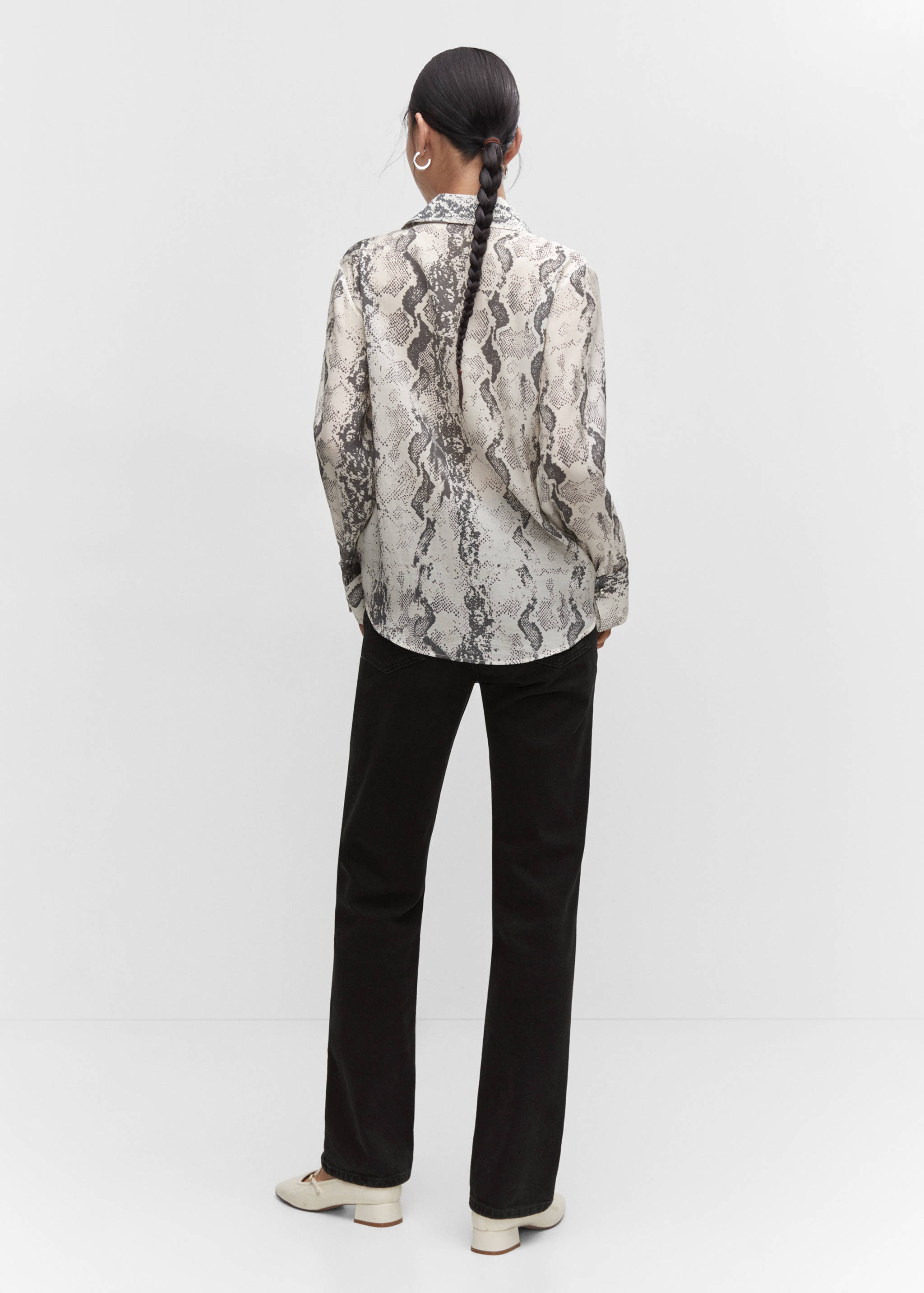 Chemise Lyocell en imprimé serpent - Verso de l’article