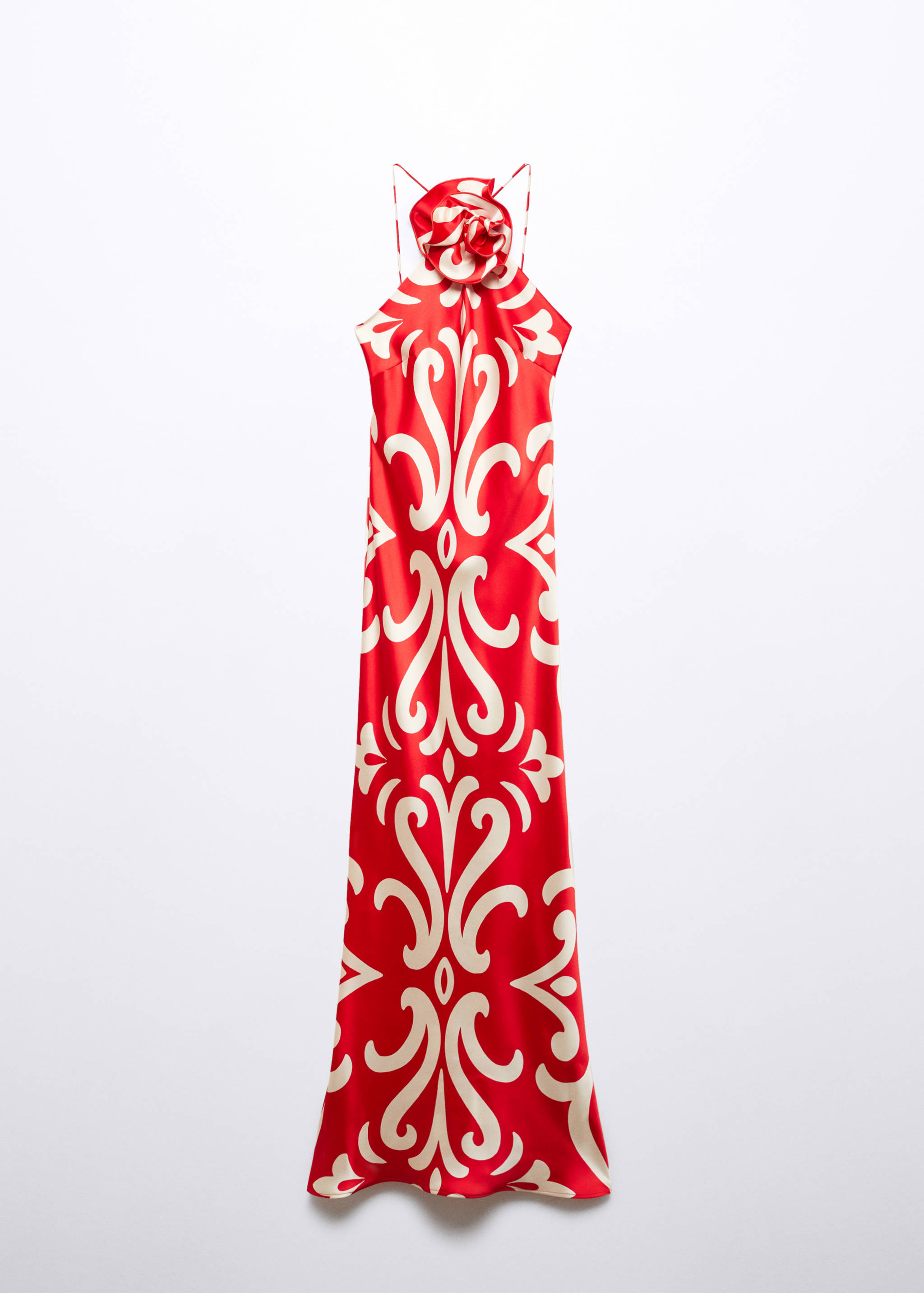 Vestido halter detalle flor - Artículo sin modelo