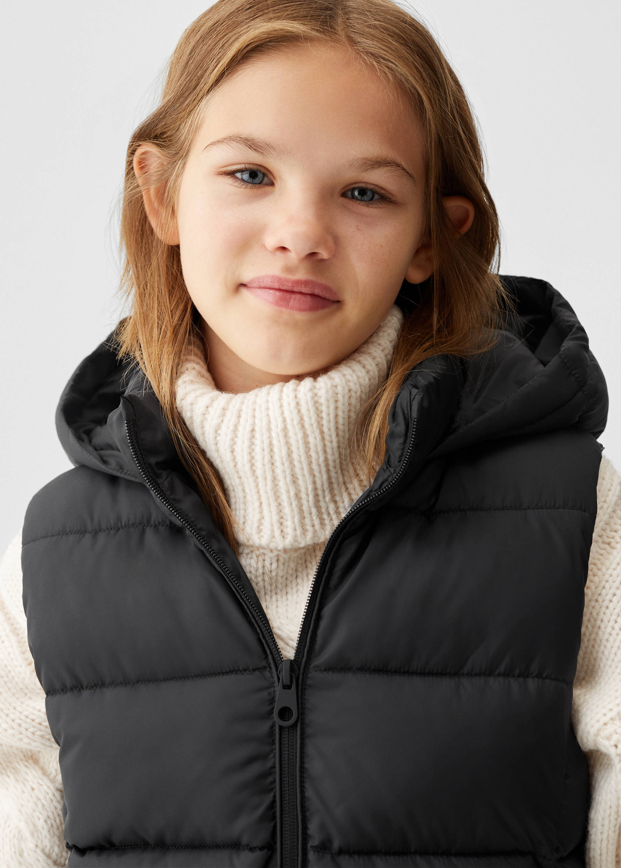 Long puffer vest - Details of the article 1