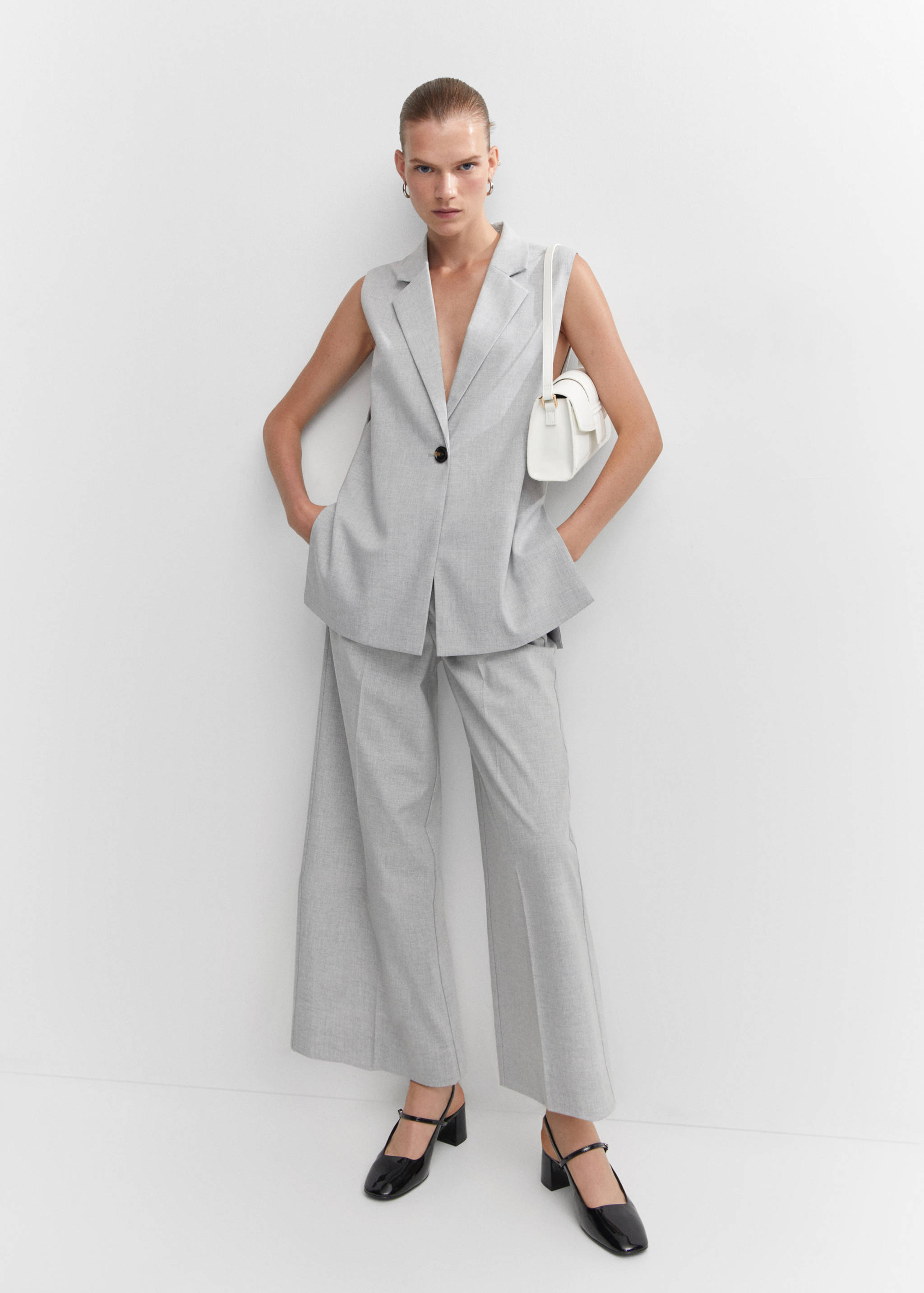 Pleated culottes trousers - Details of the article 2