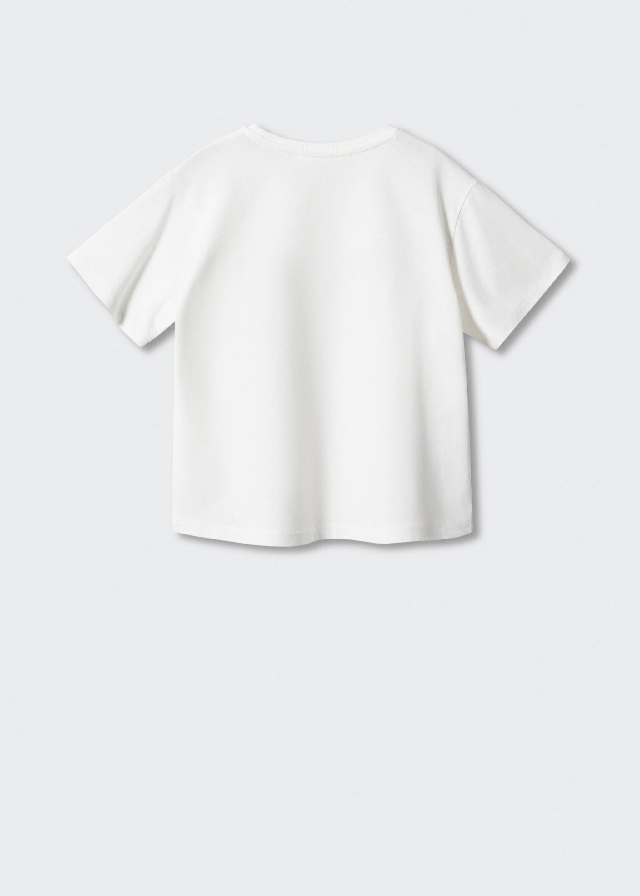 Gemustertes T-Shirt mit Pailletten - Rückseite des Artikels