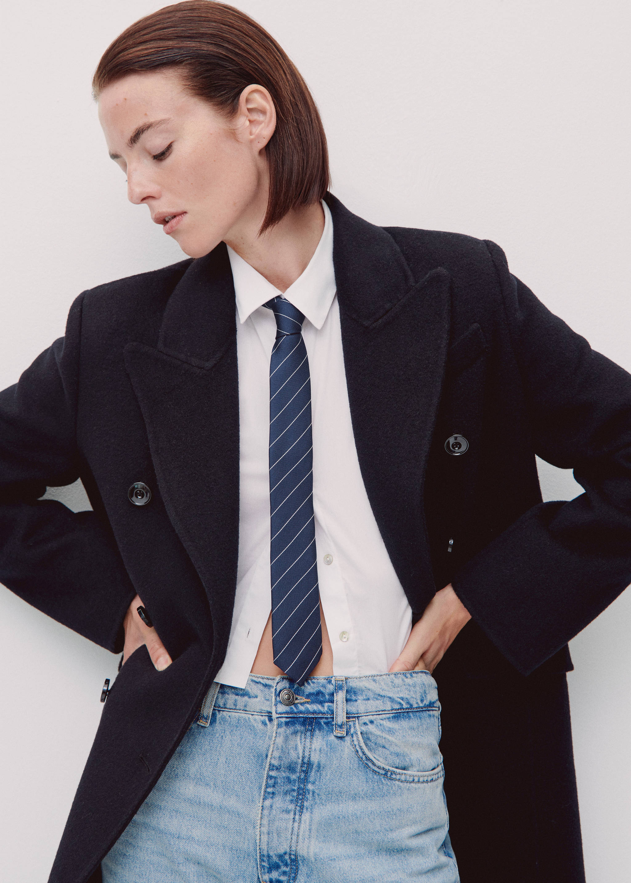 Cravate fines rayures - Plan général