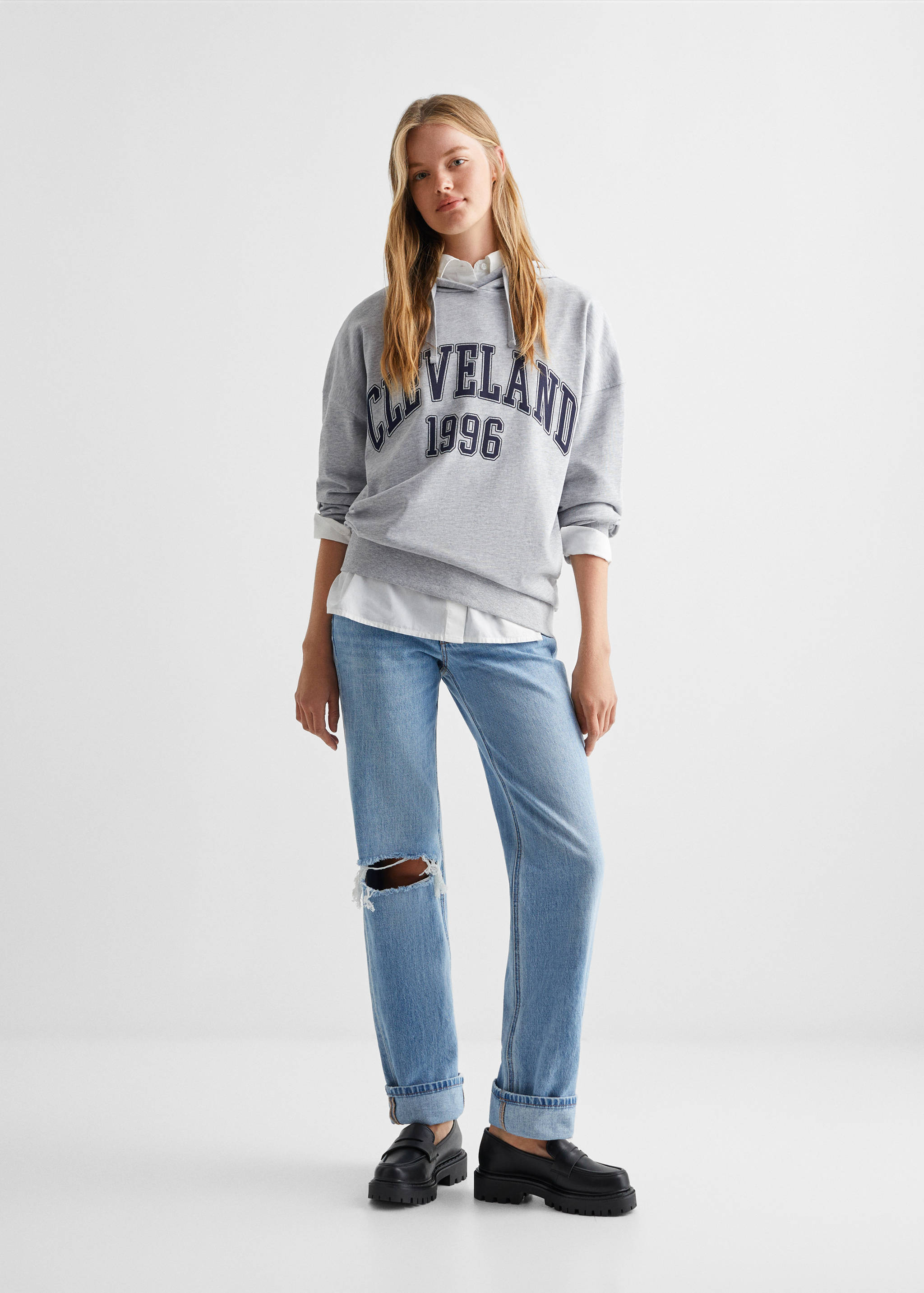 Message zipped hoodie - General plane