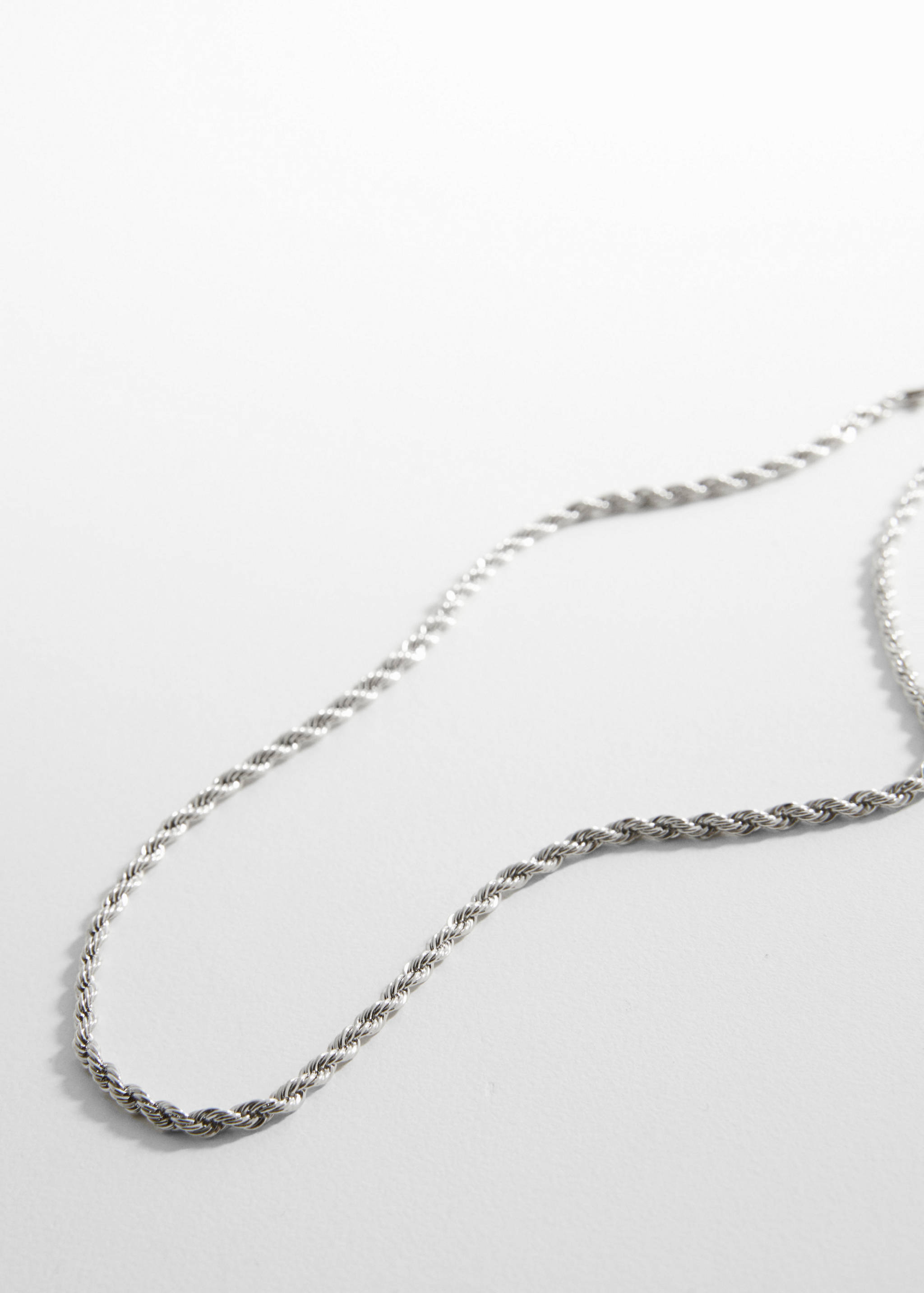 Interwoven chain necklace - Medium plane