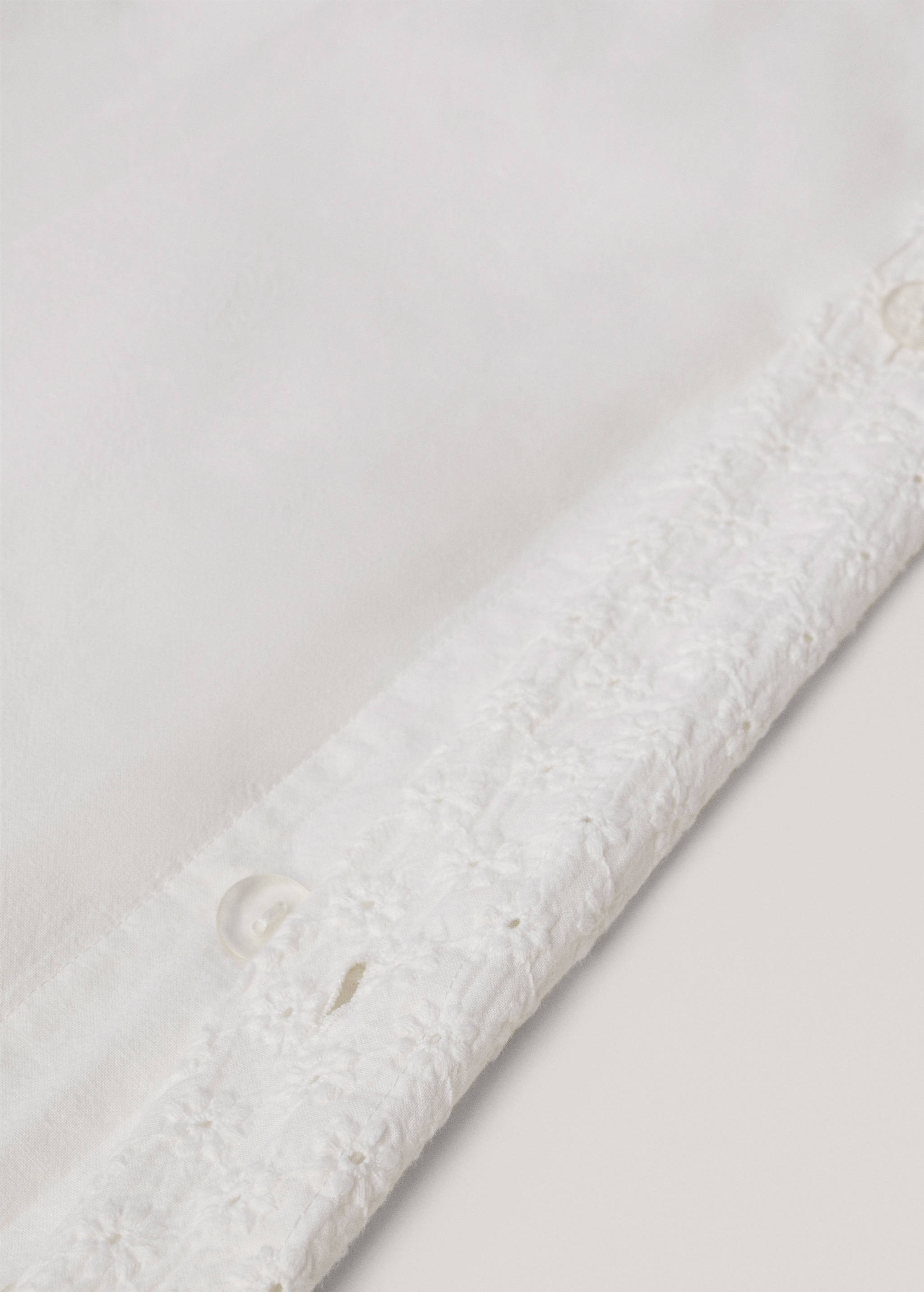 Cotton embroidered duvet cover Queen bed - Details of the article 3