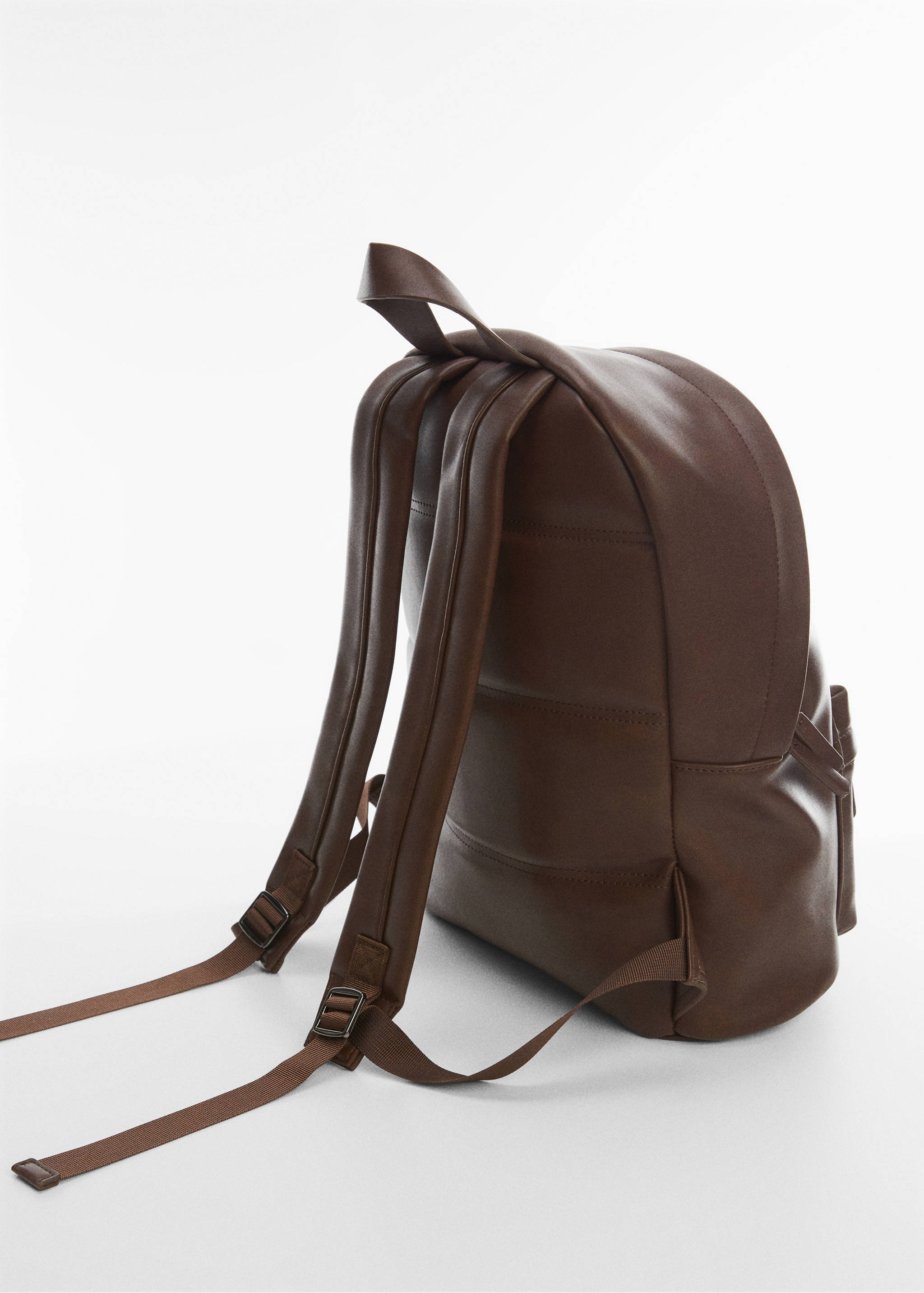 Recycled leather backpack - Details of the article 1