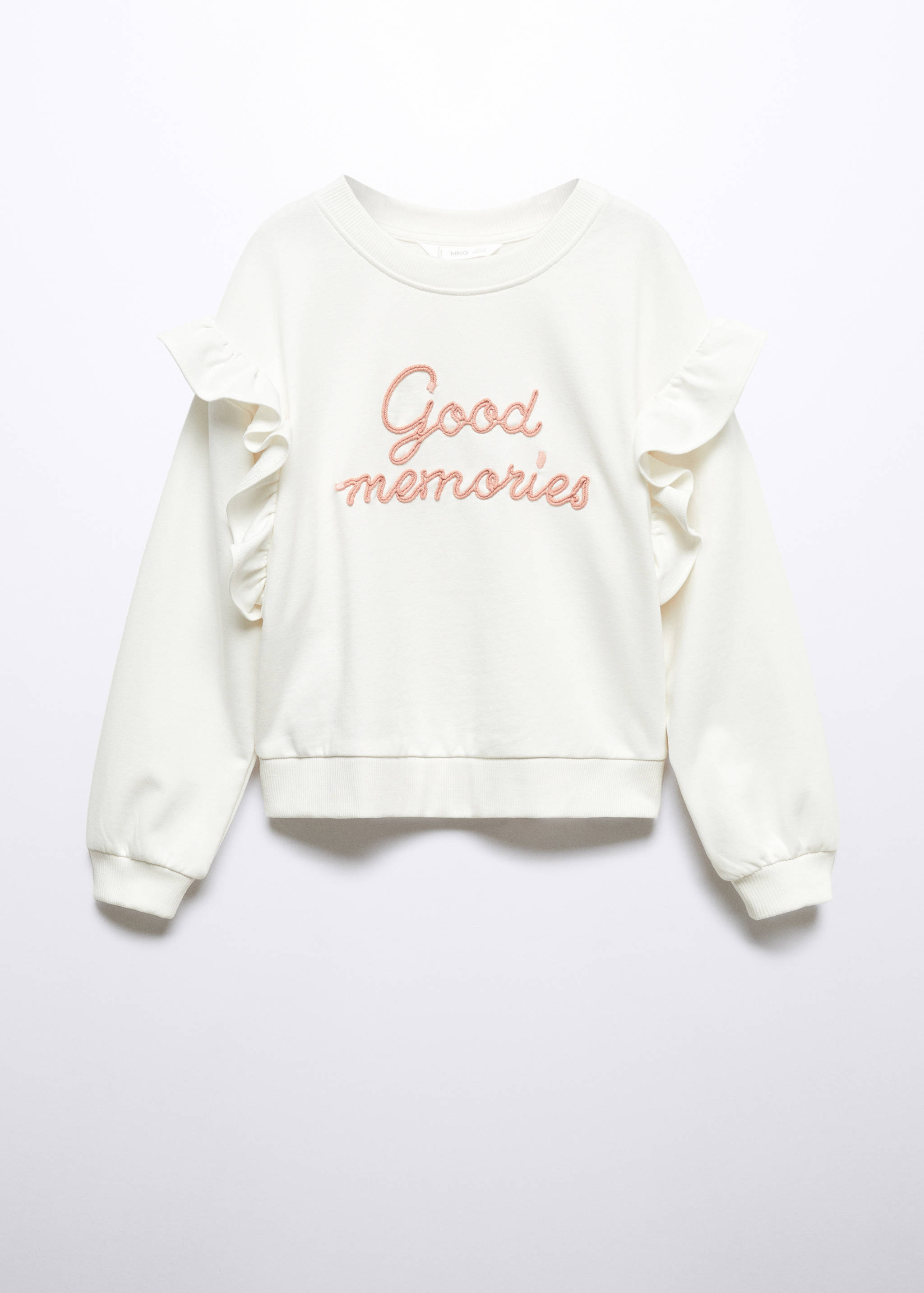 Ruffled message sweatshirt - Article without model
