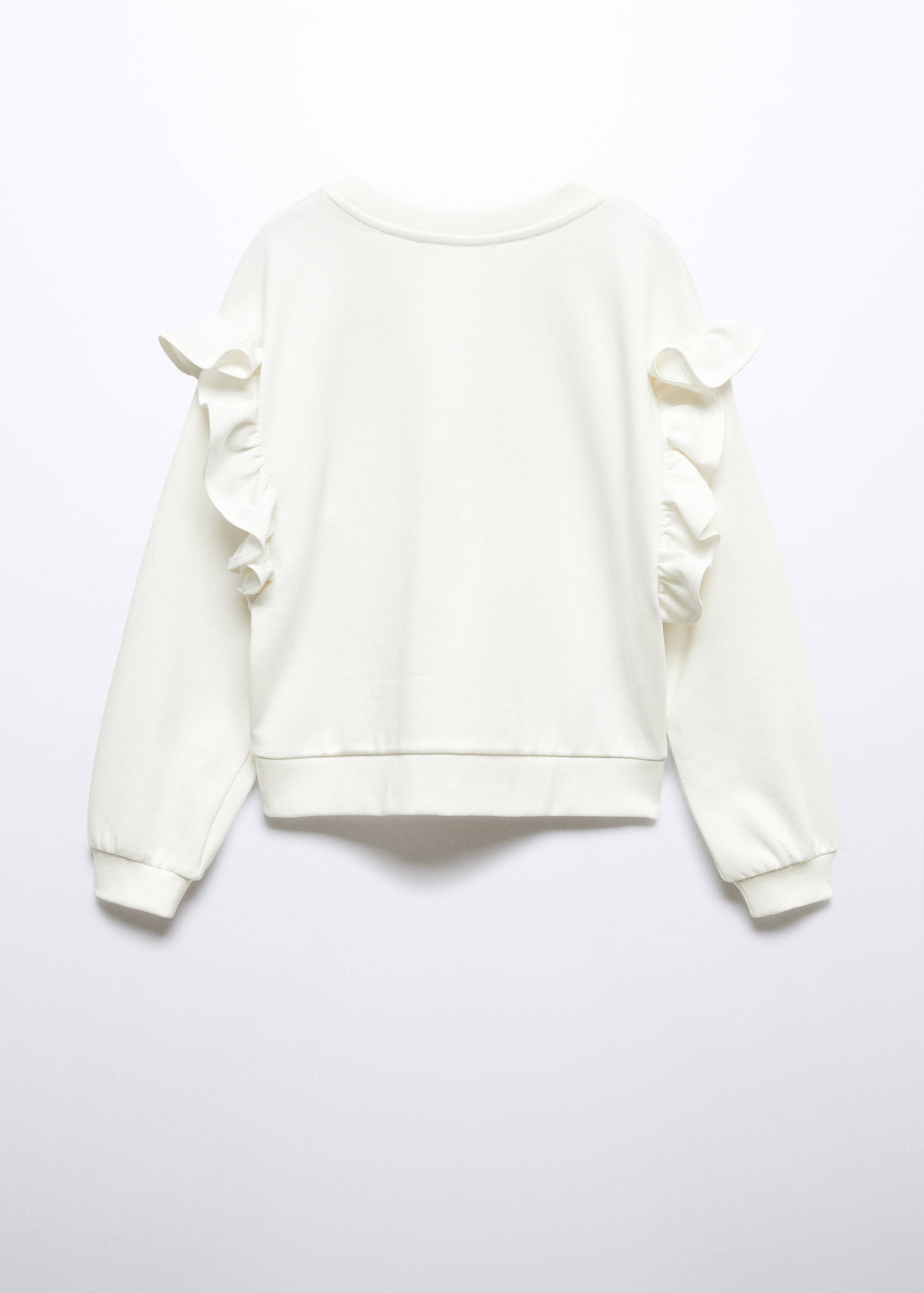 Ruffled message sweatshirt - Reverse of the article