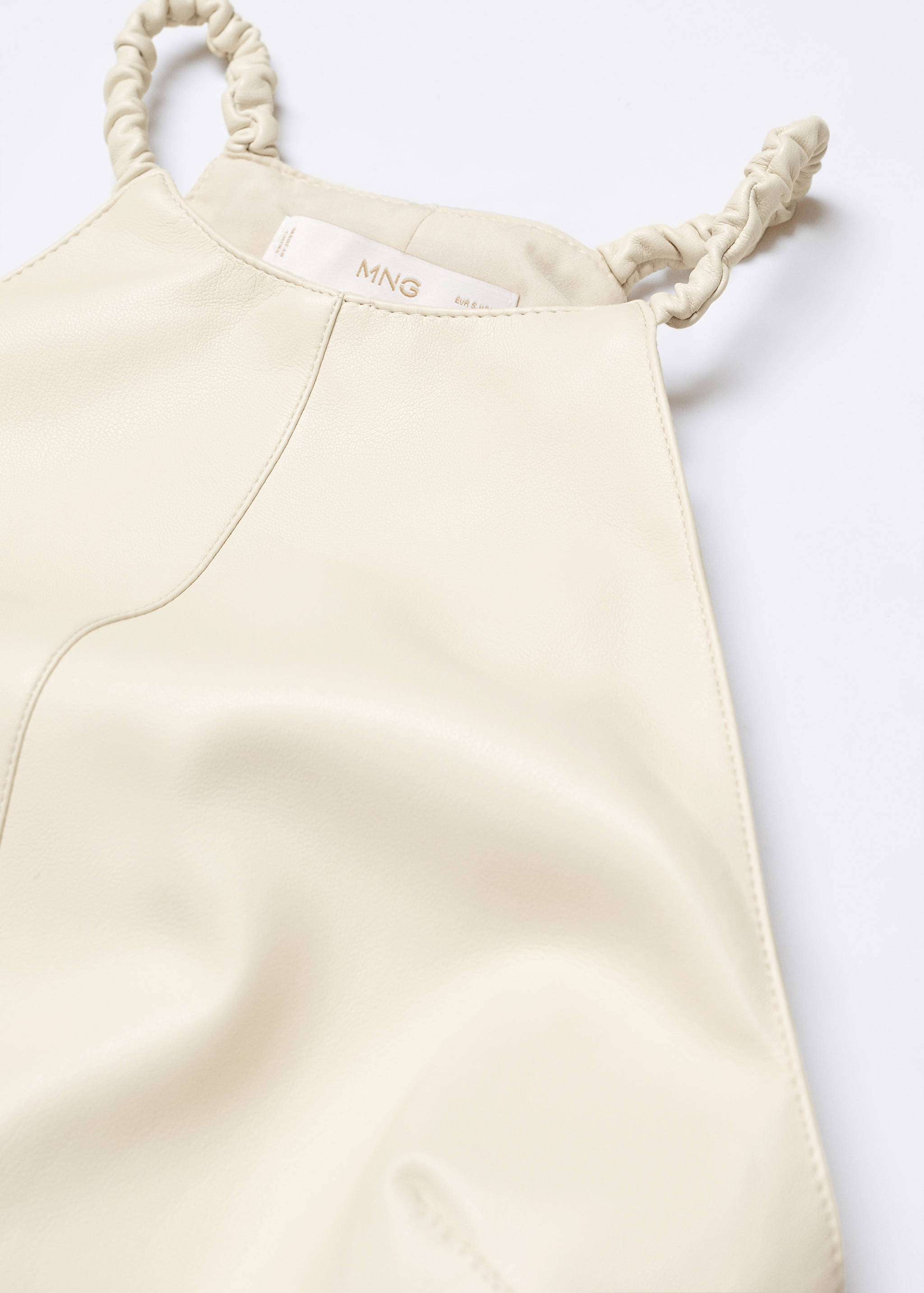 Faux-leather  halter dress - Details of the article 8