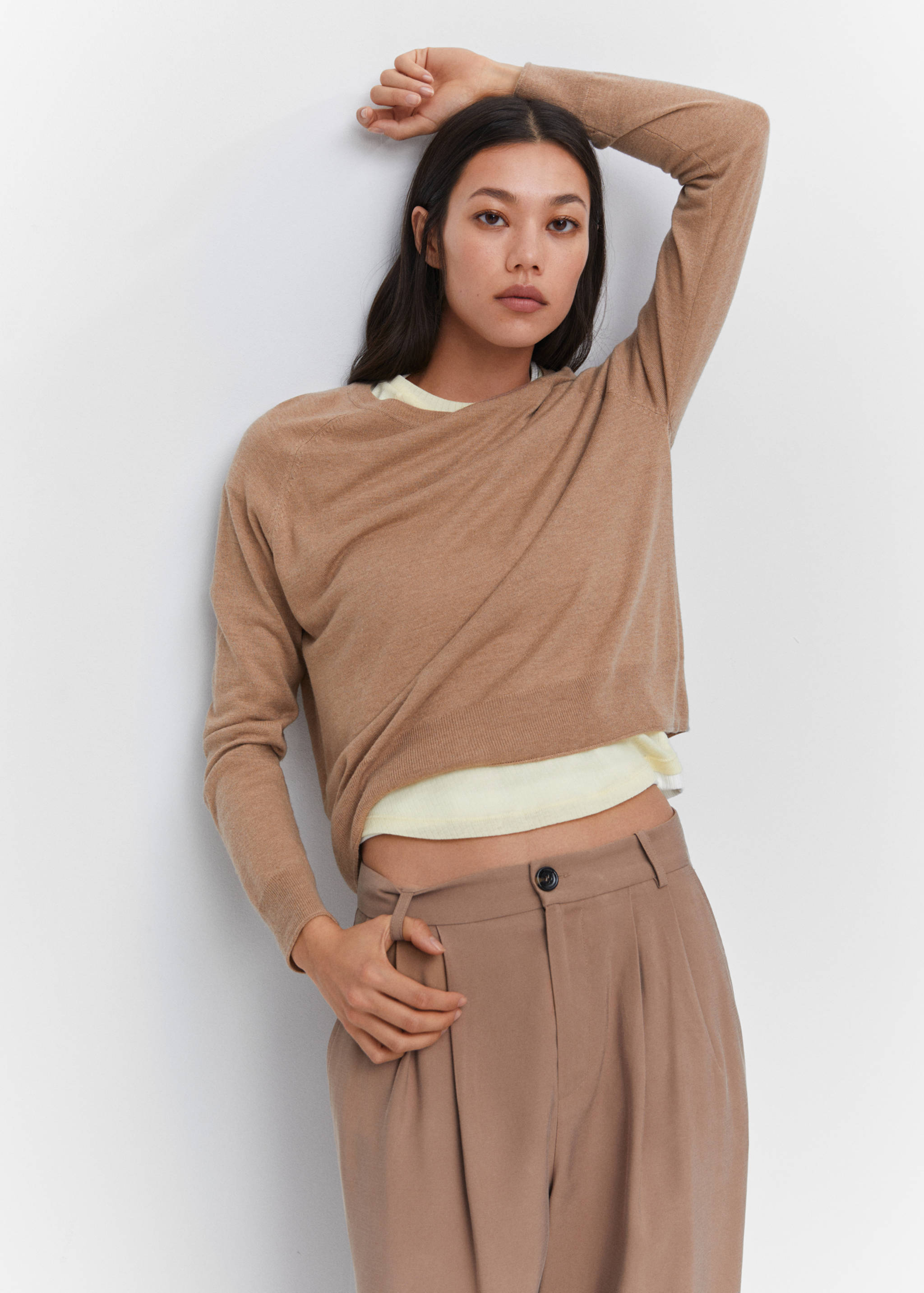 Fine-knit crew-neck sweater - Details of the article 2