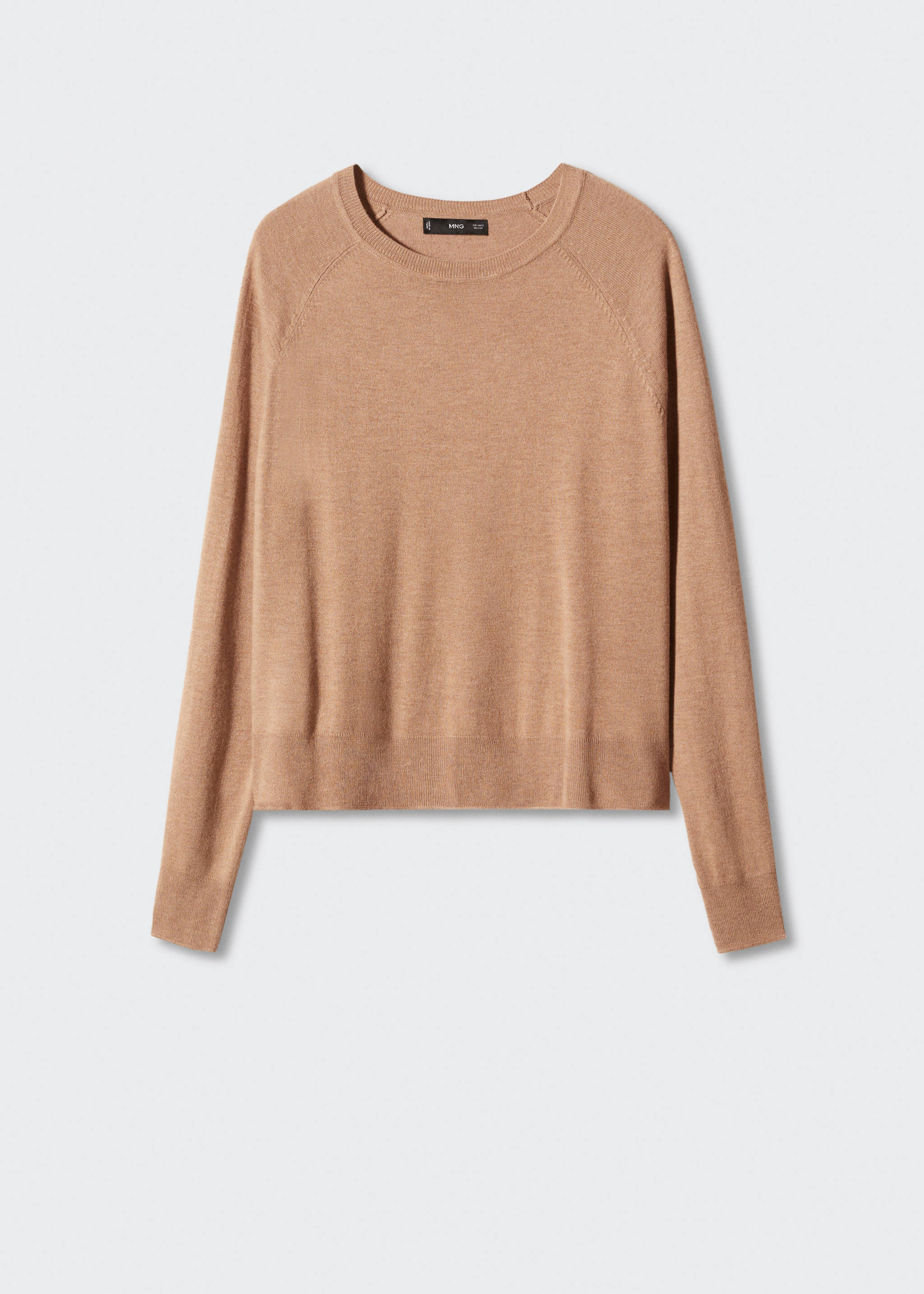 Fine-knit crew-neck sweater - Article without model