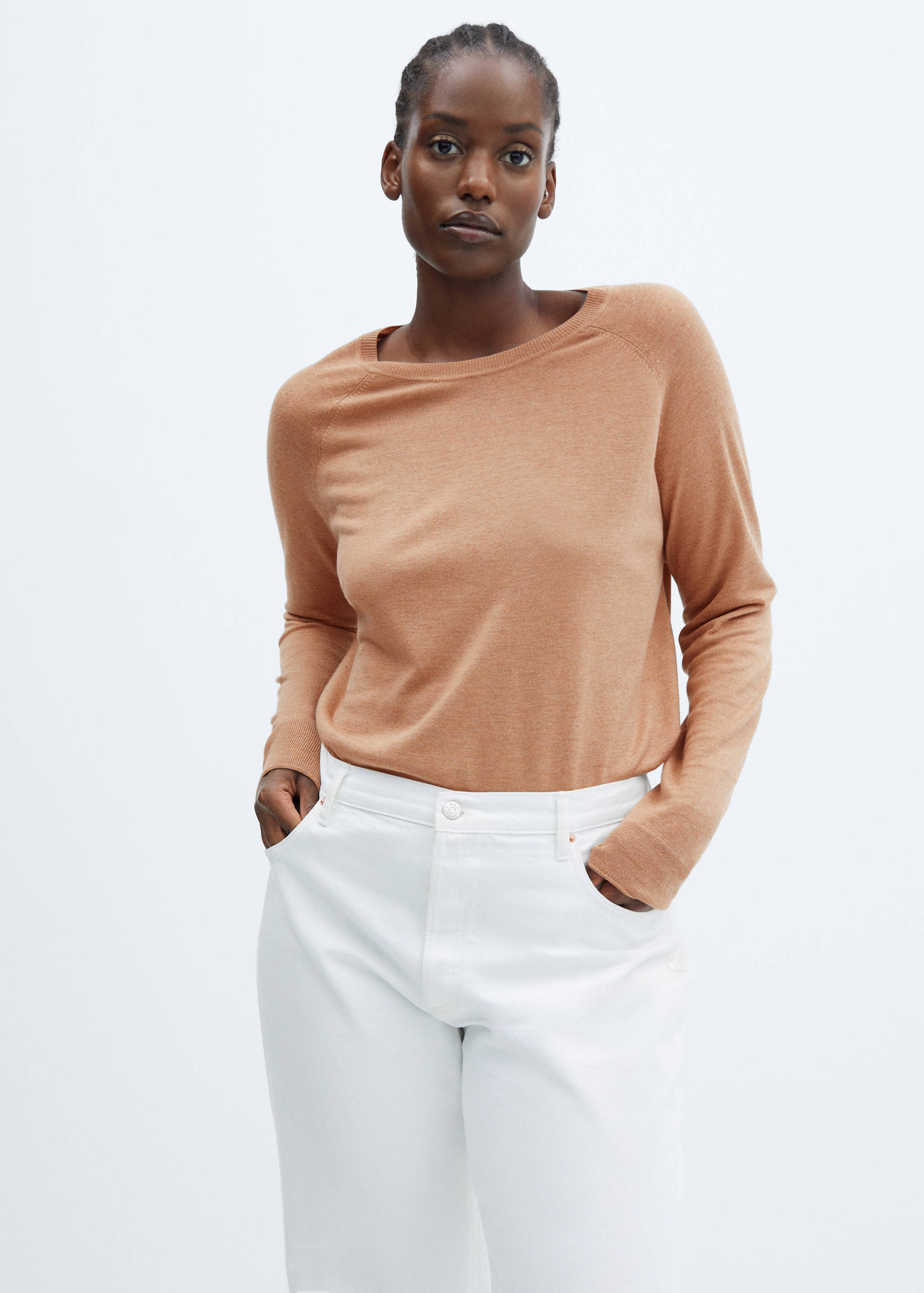 Fine-knit crew-neck sweater - Details of the article 5