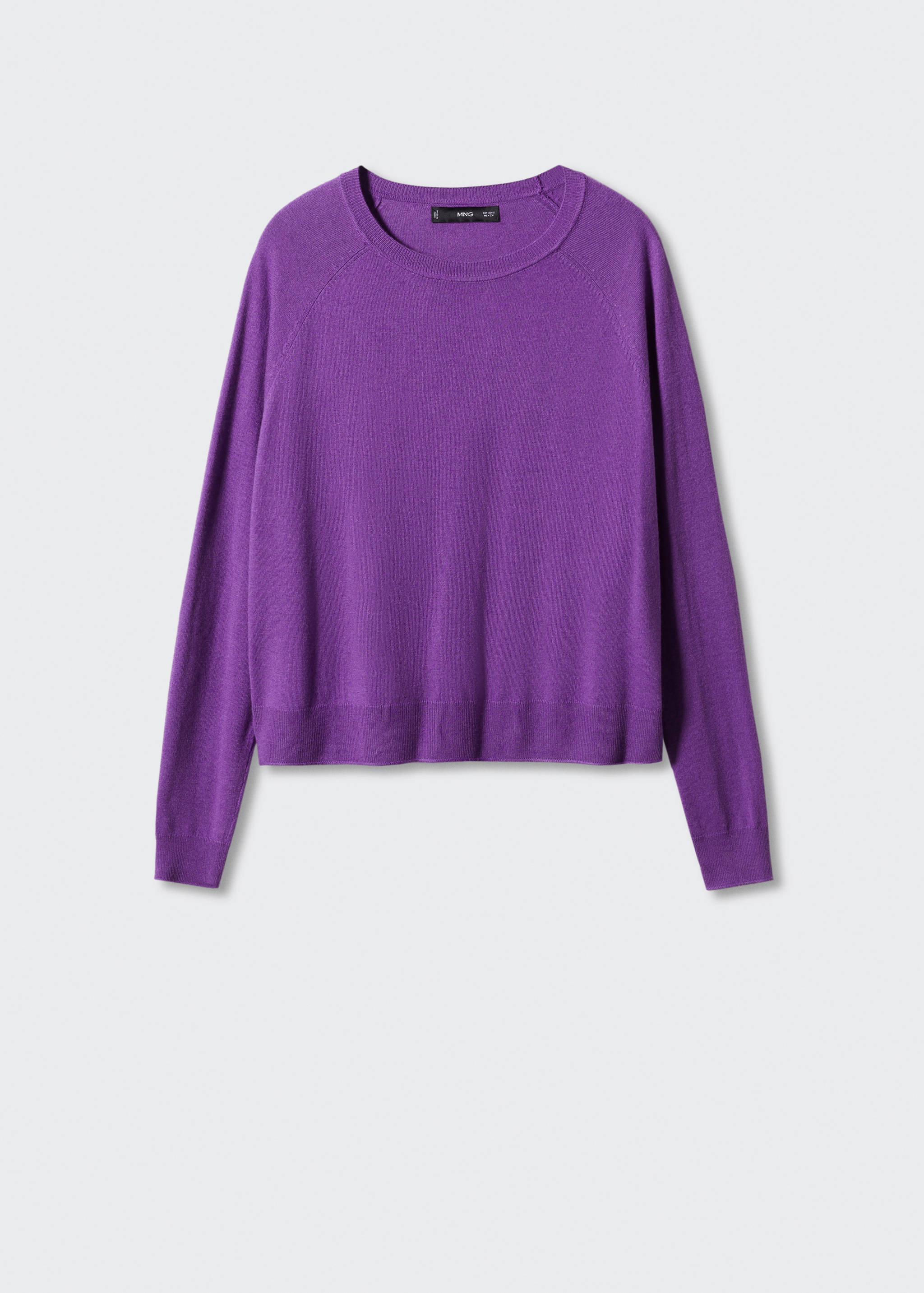 Fine-knit crew-neck sweater - Article without model