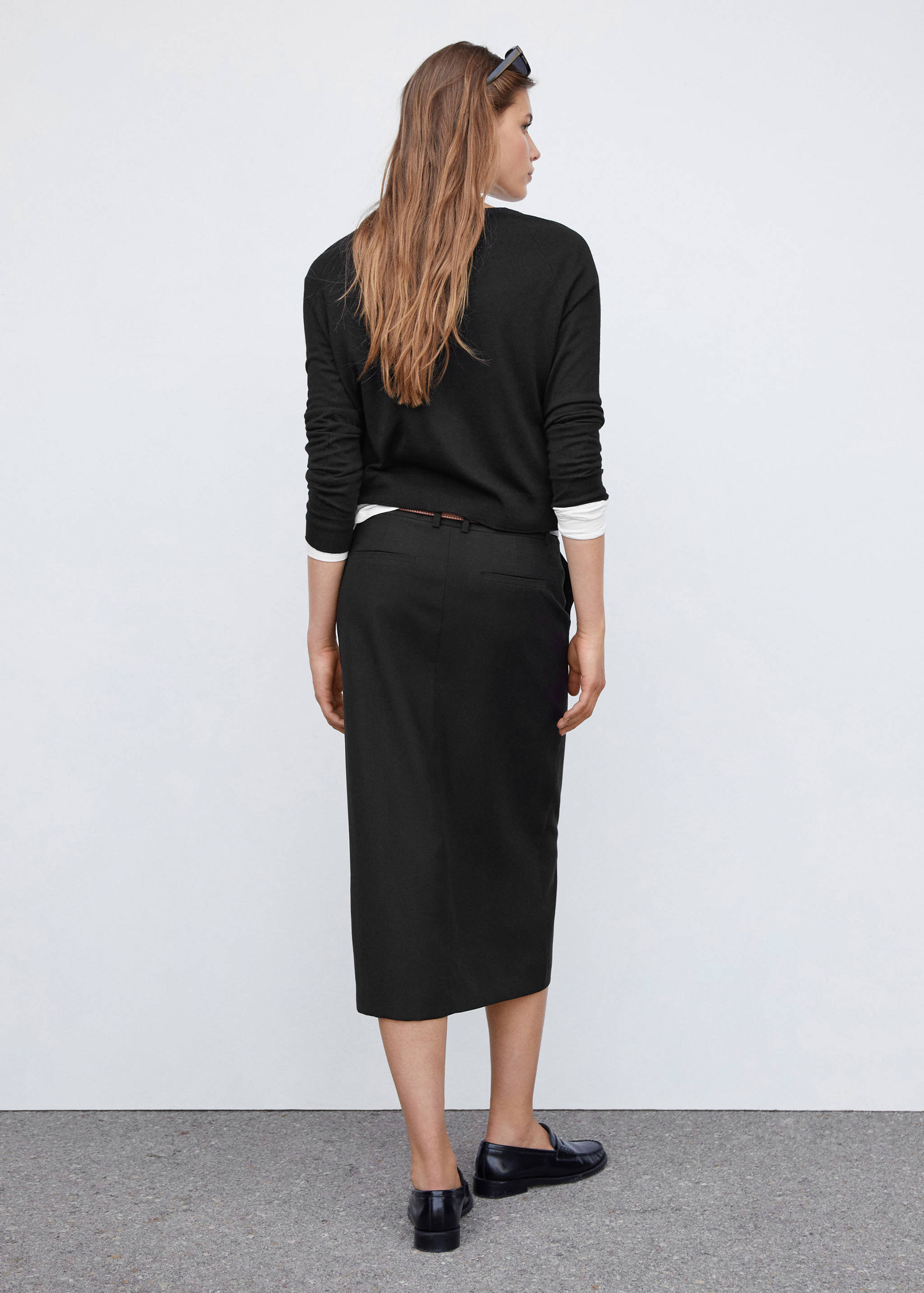 Pull-over maille fine col rond - Verso de l’article