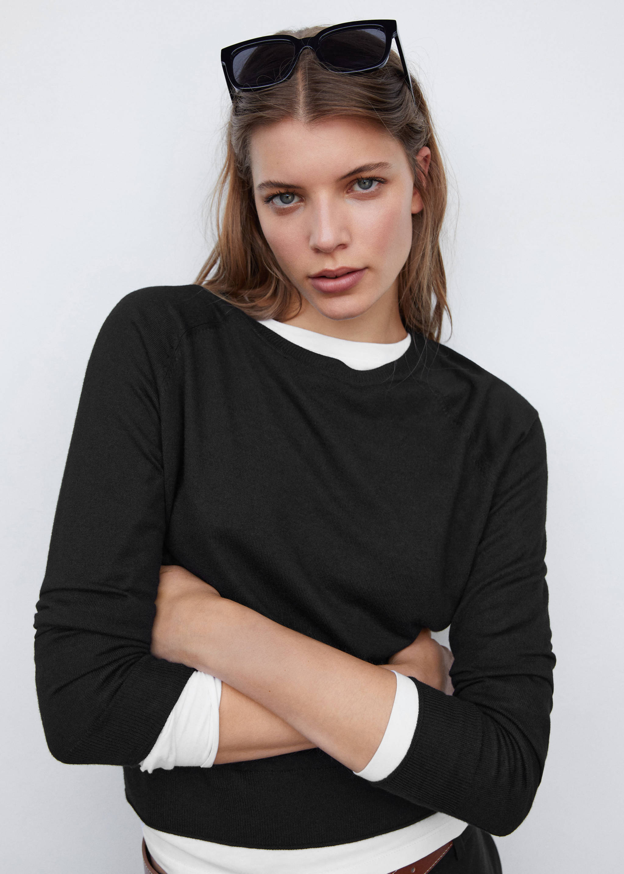 Pull-over maille fine col rond - Détail de l'article 1
