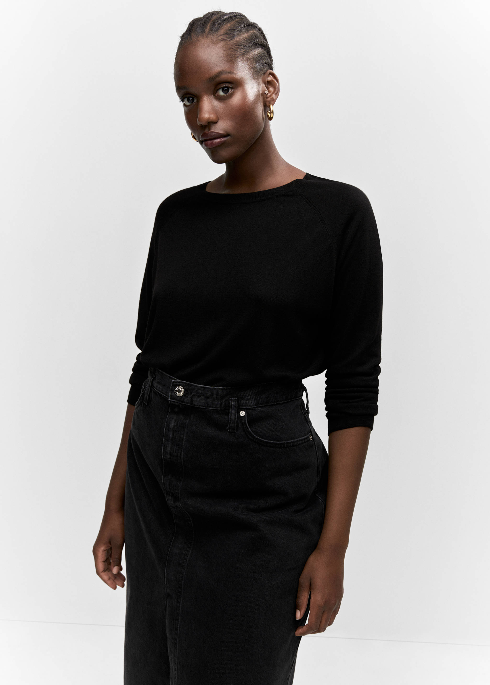 Pull-over maille fine col rond - Détail de l'article 5